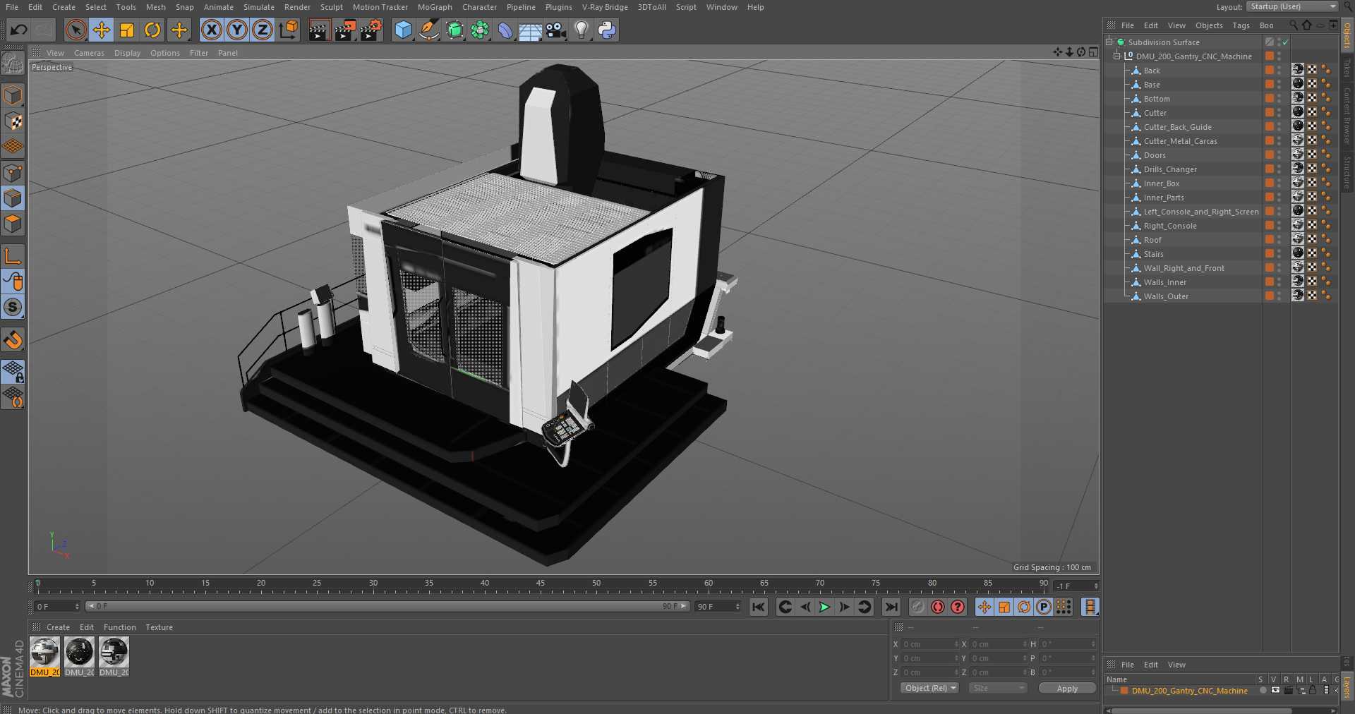 3D DMU 200 Gantry CNC Machine