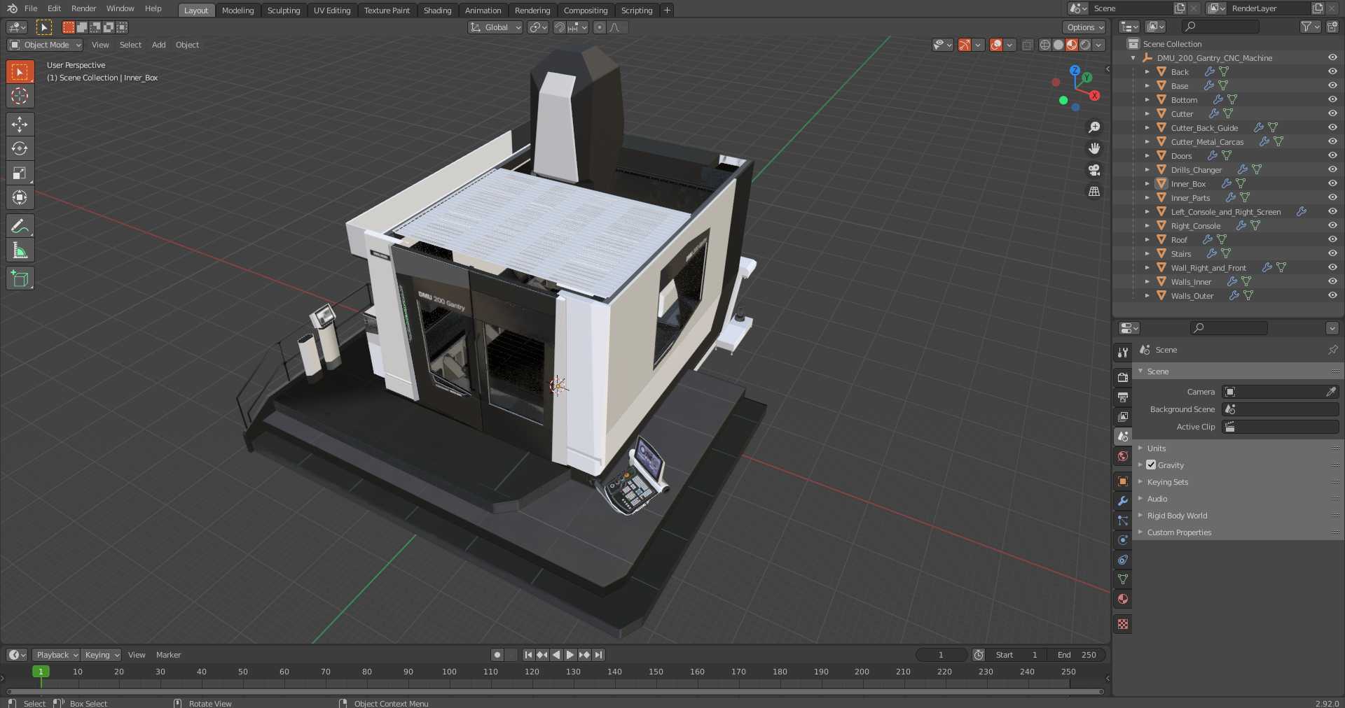 3D DMU 200 Gantry CNC Machine