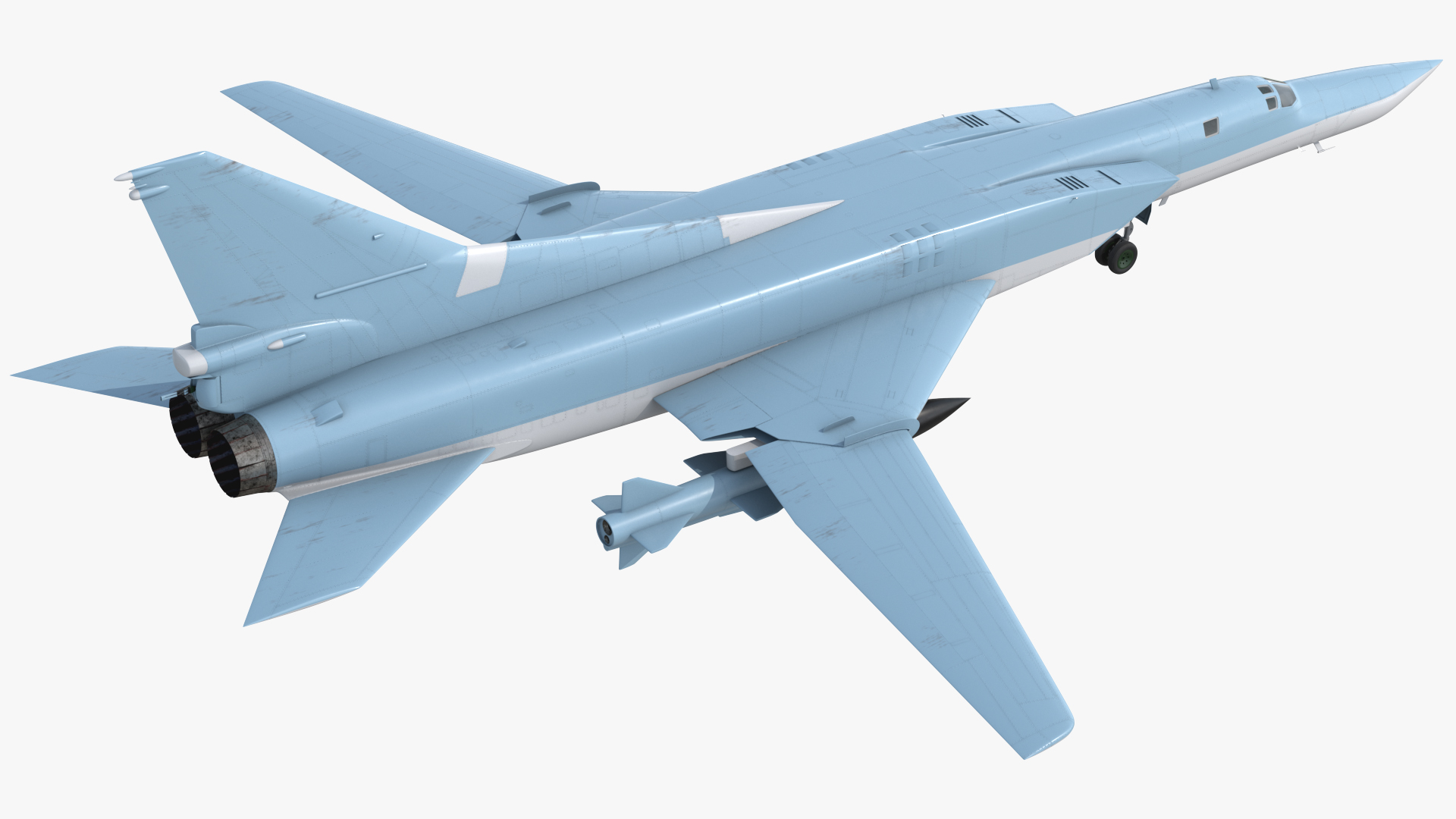 Long Range Missile Carrier Bomber Plane 3D model