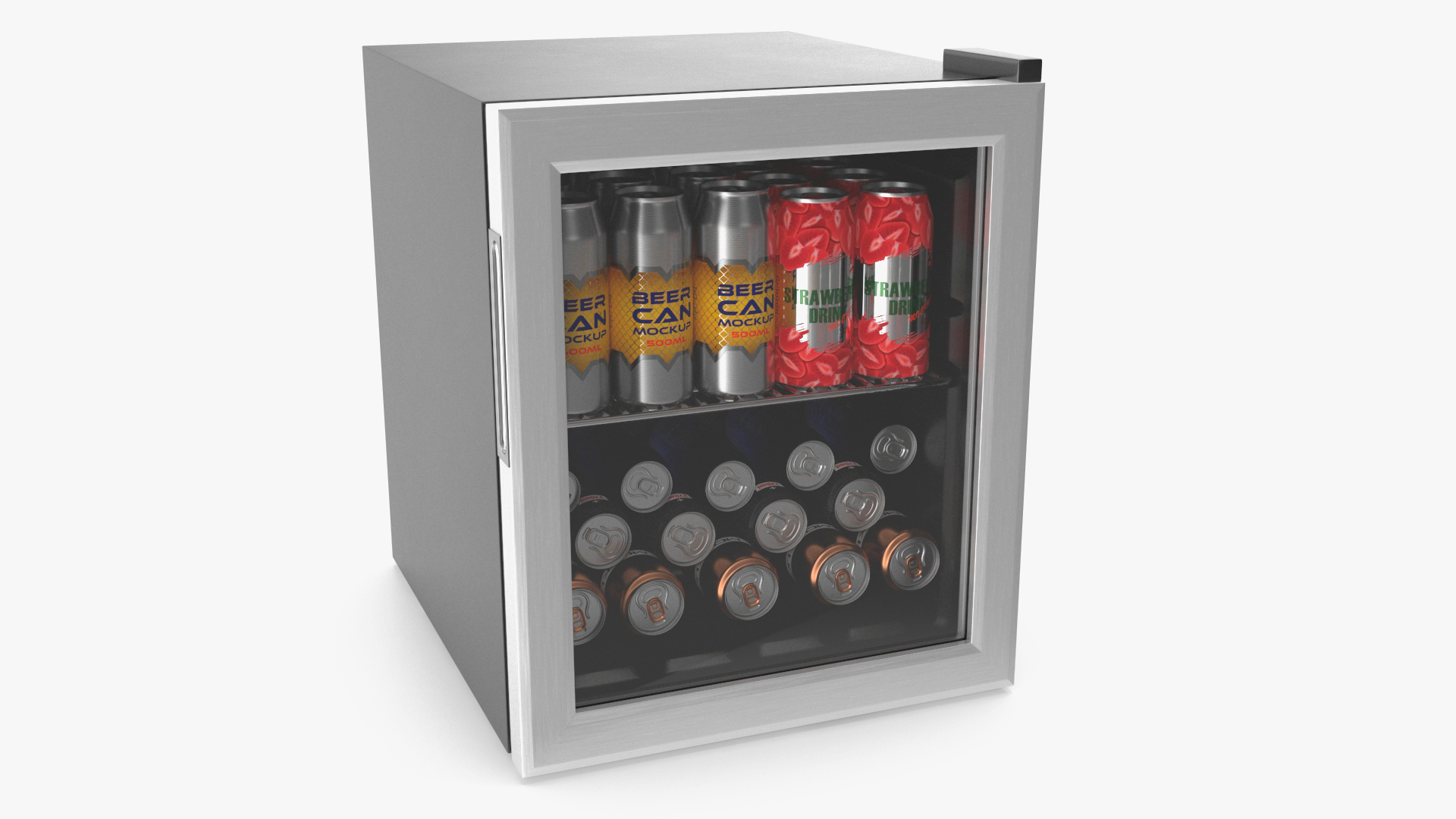 3D model Mini Cooler with Beverage Cans