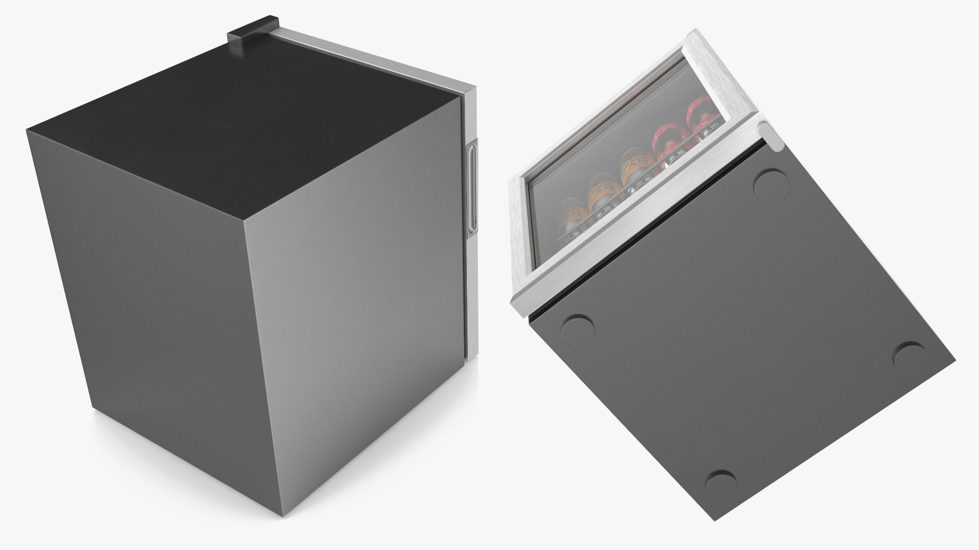3D model Mini Cooler with Beverage Cans