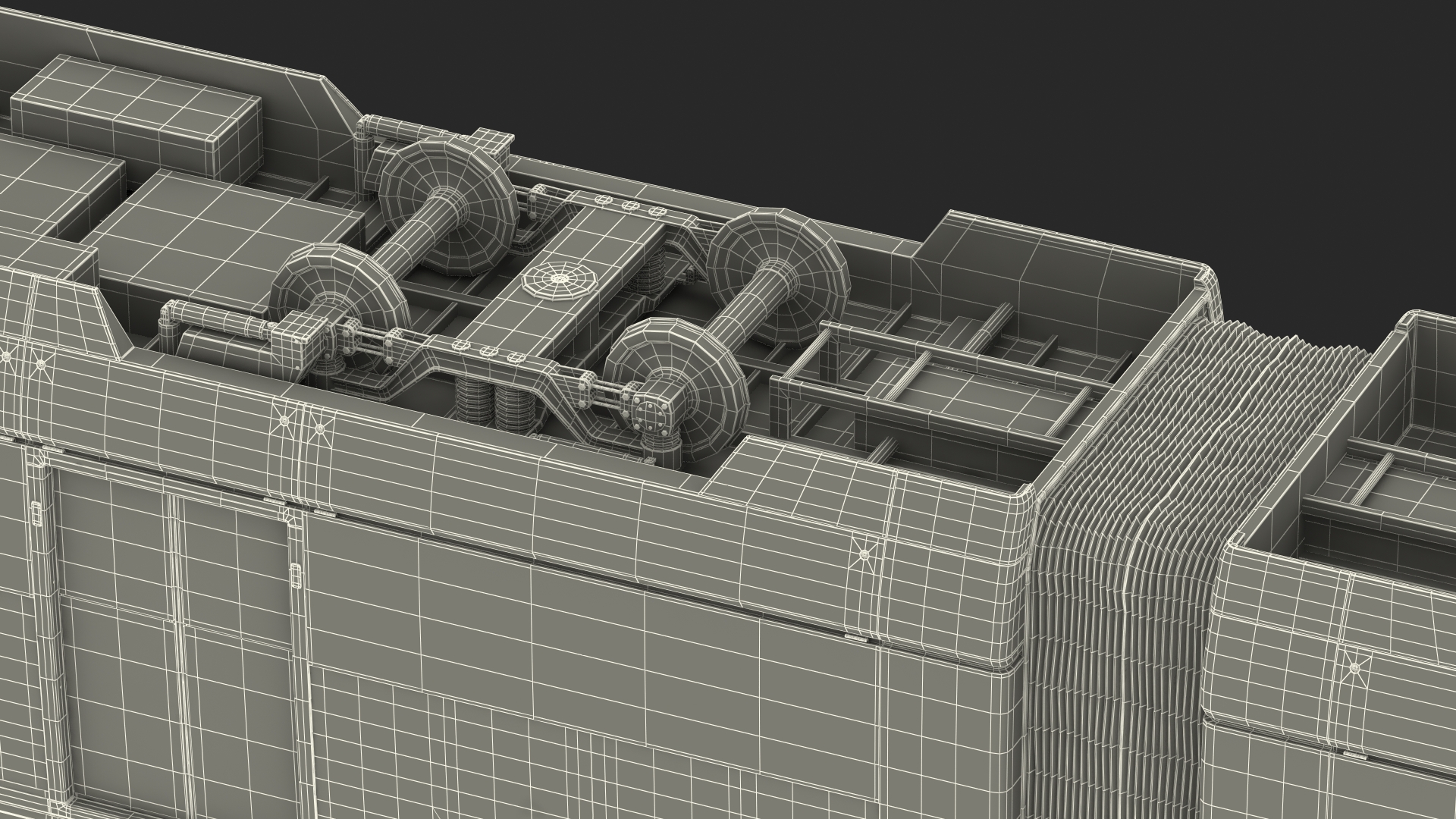 Urban Light Rail Train 3D