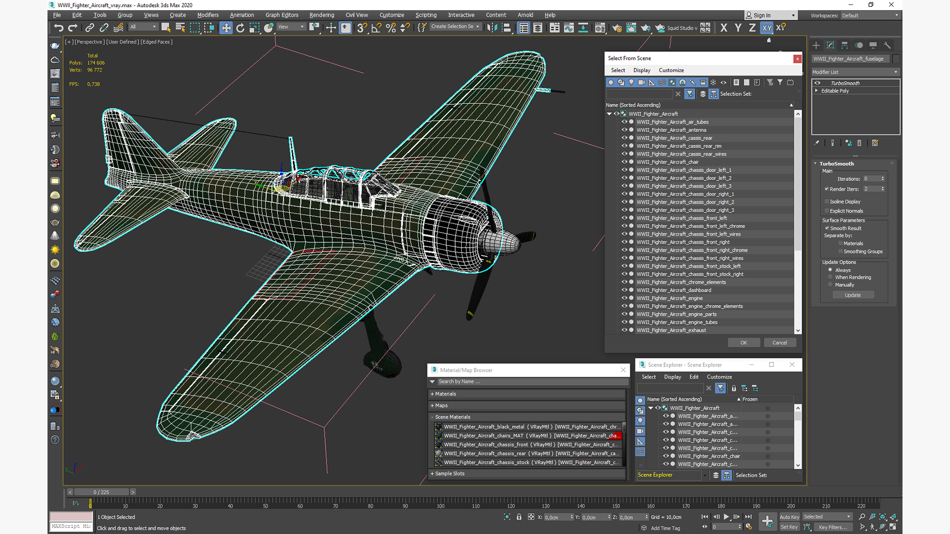 3D WWII Fighter Aircraft