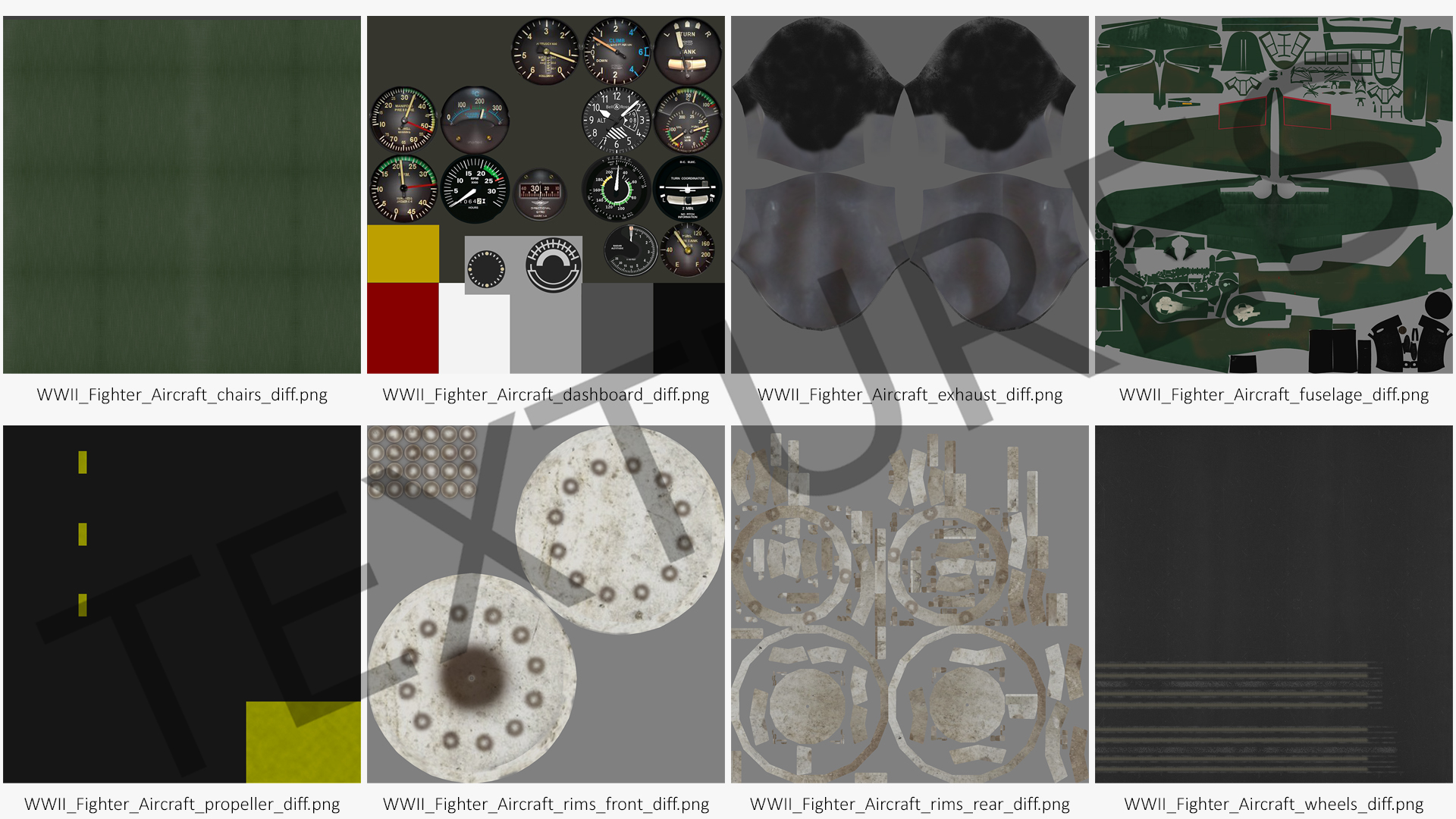 3D WWII Fighter Aircraft