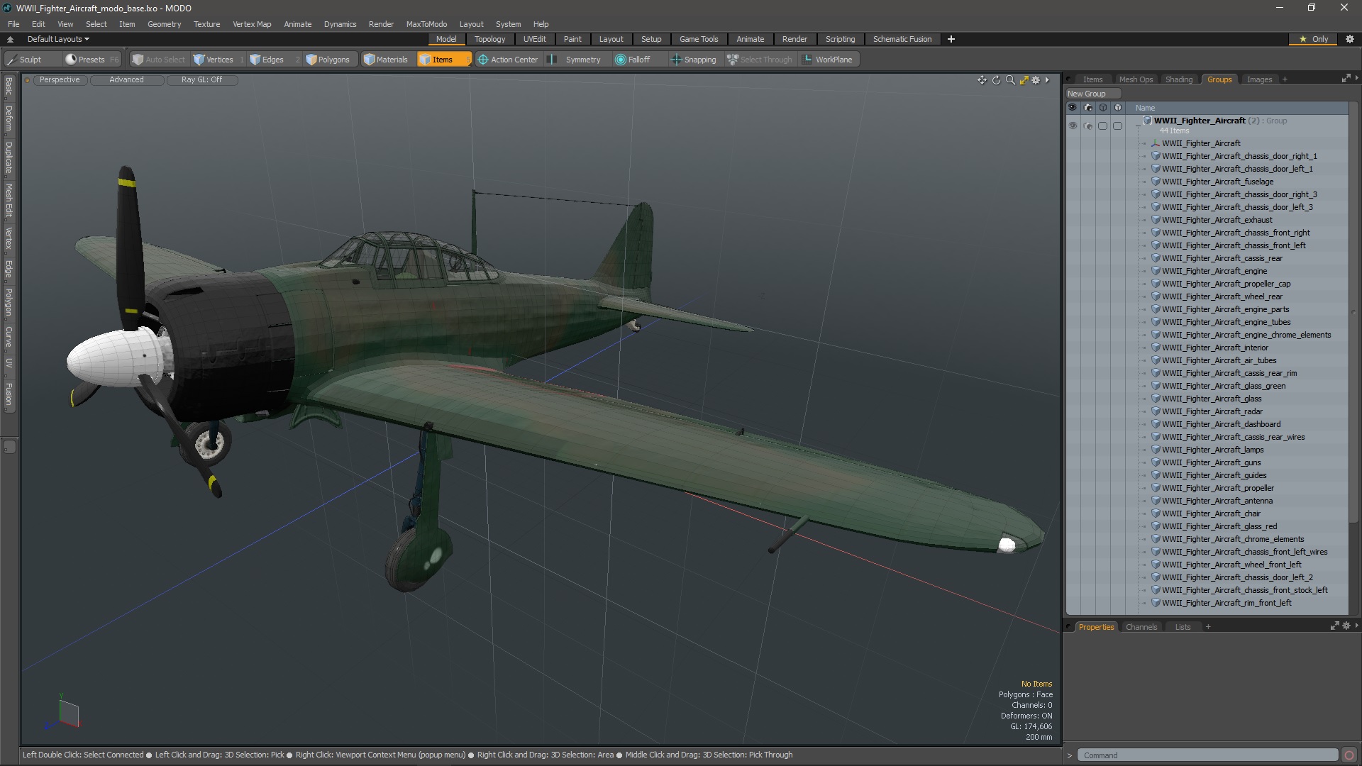3D WWII Fighter Aircraft
