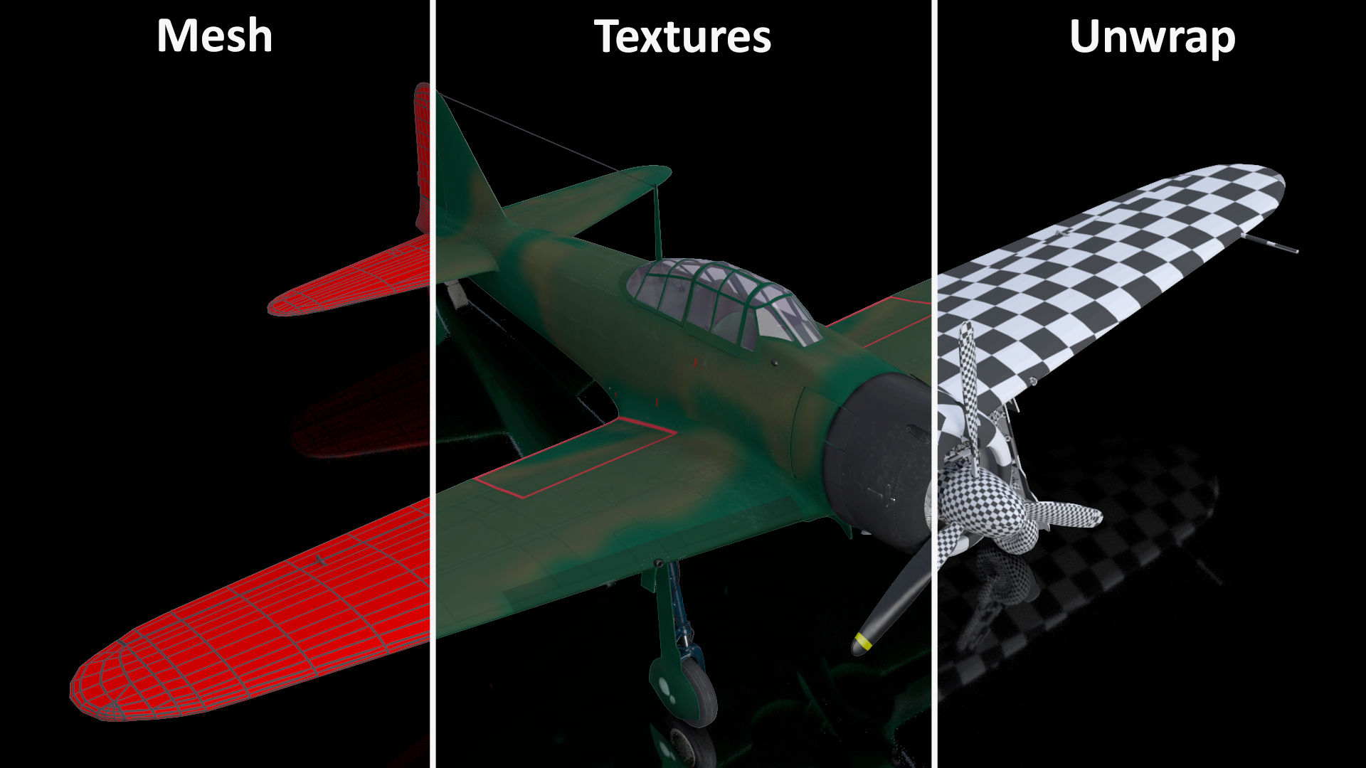 3D WWII Fighter Aircraft