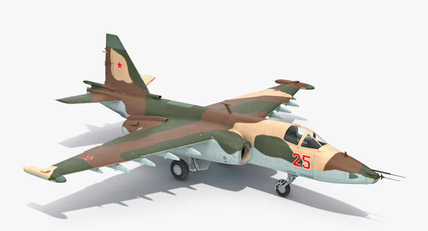 Attack Plane Su-25 Frogfoot 3D