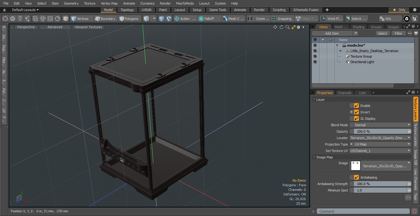 3D model Little Empty Desktop Terrarium