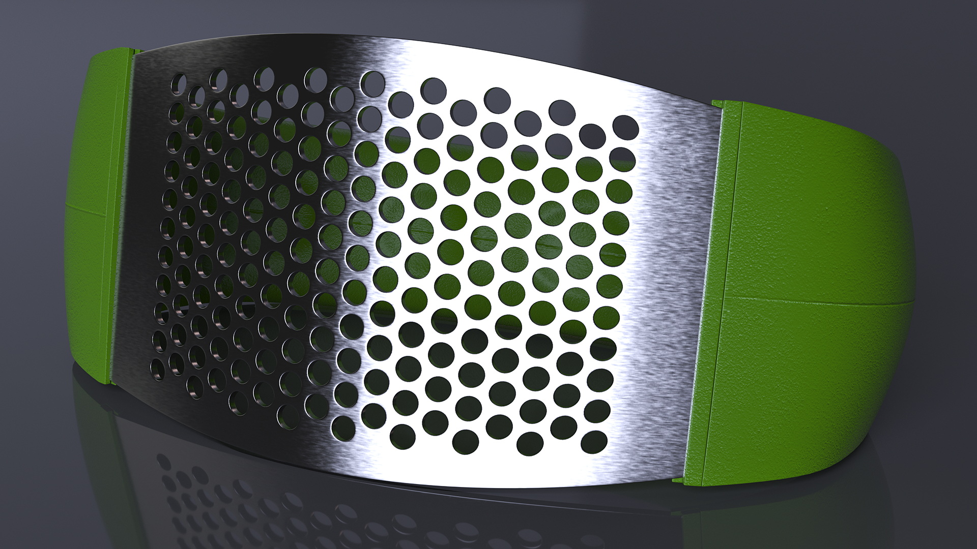 3D Garlic Press Rocker Light Green