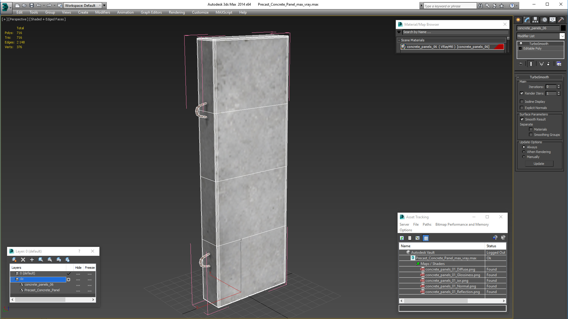 Precast Concrete Panel 3D