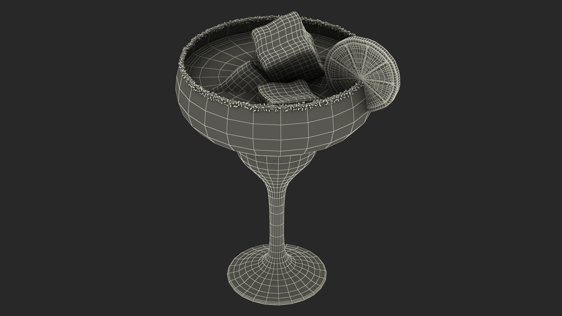 3D Classical Margarita Cocktail model