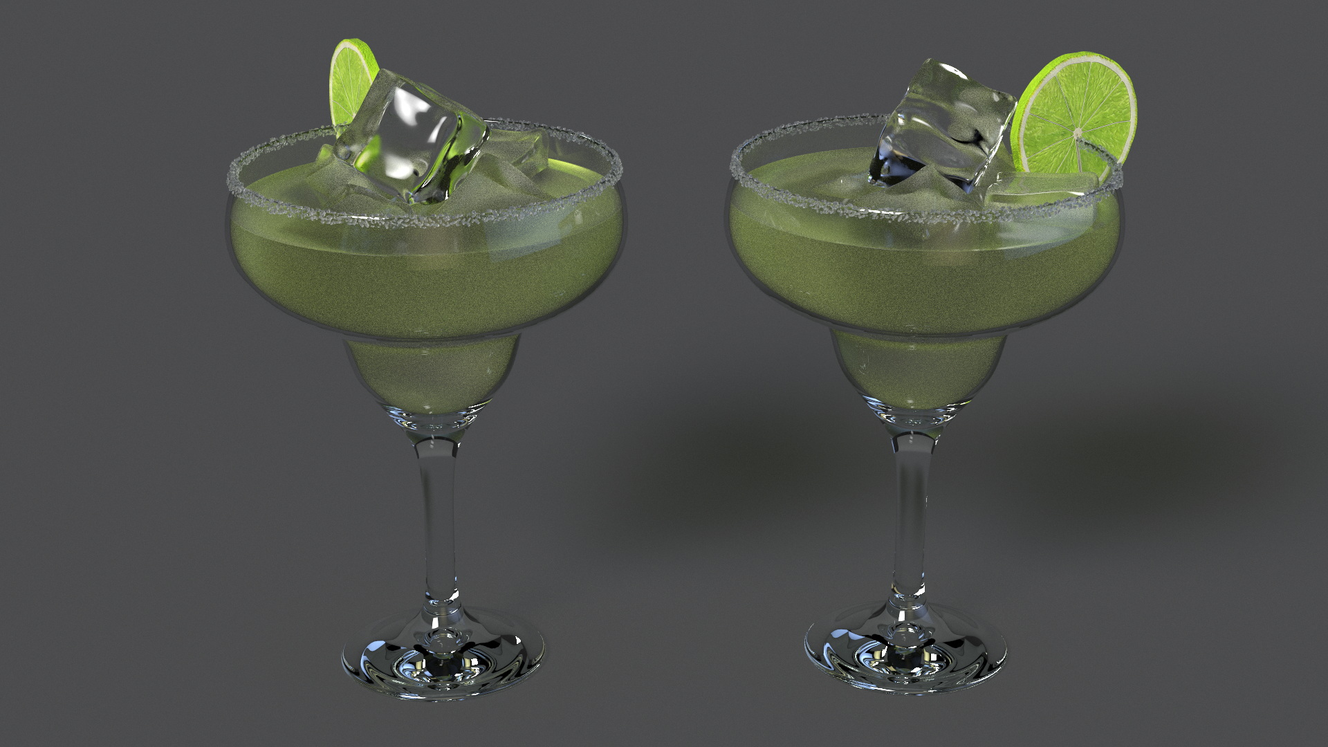3D Classical Margarita Cocktail model