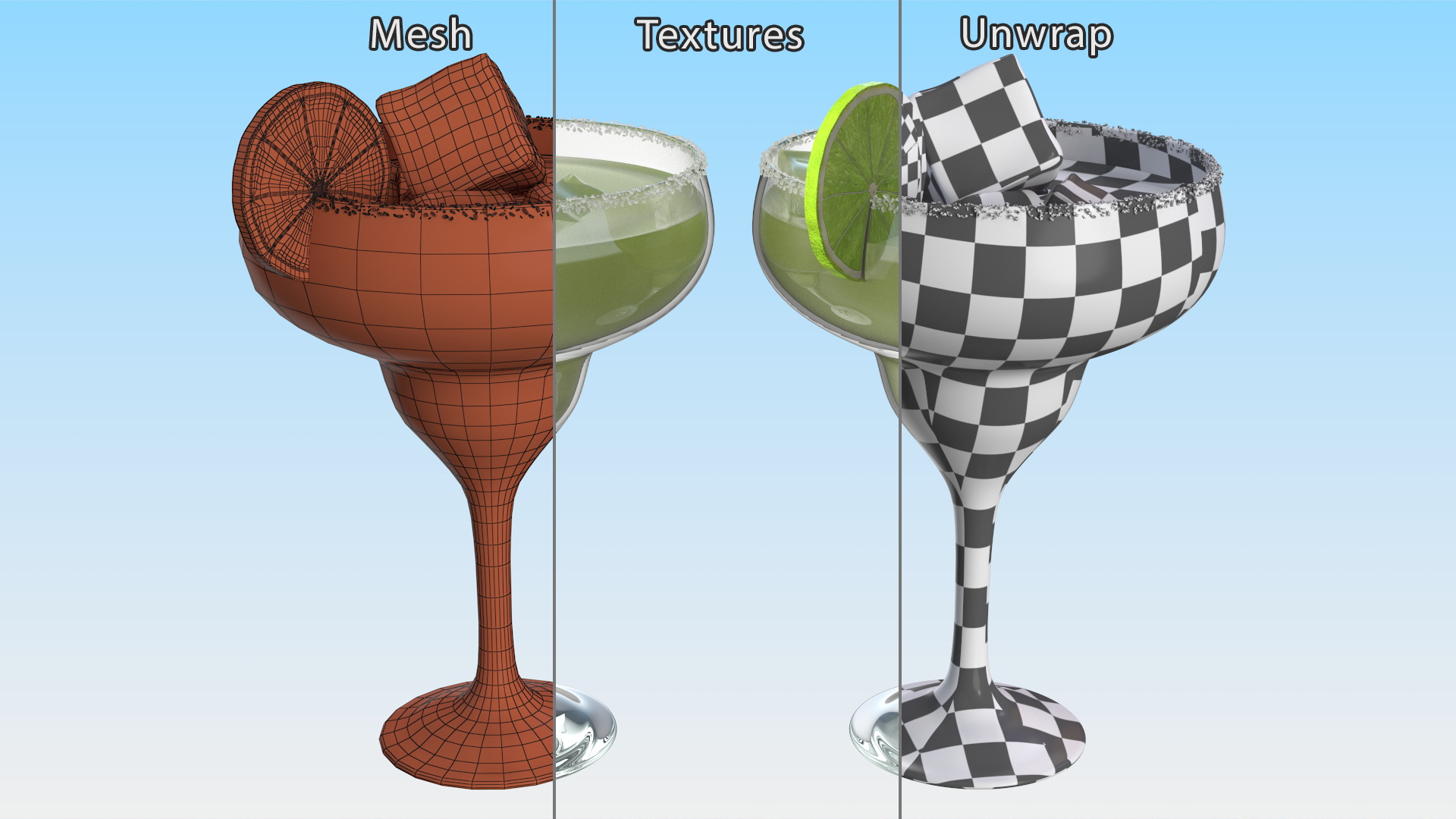 3D Classical Margarita Cocktail model