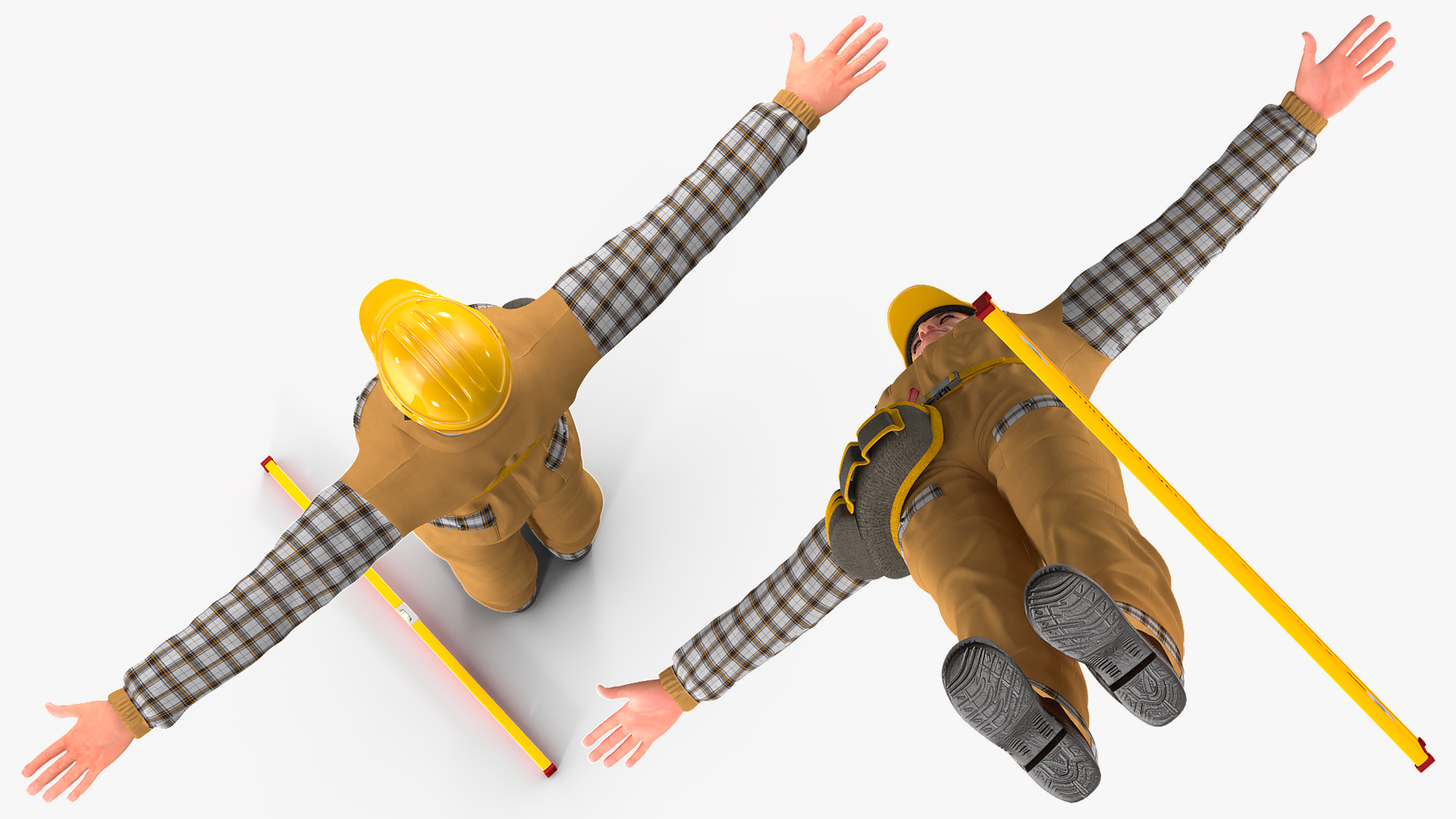 Builder T-Pose 3D model