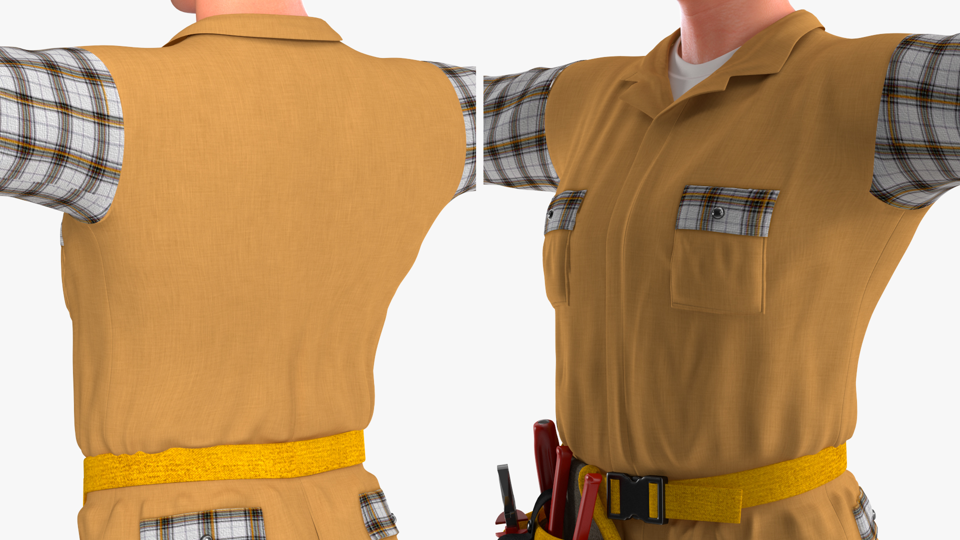 Builder T-Pose 3D model