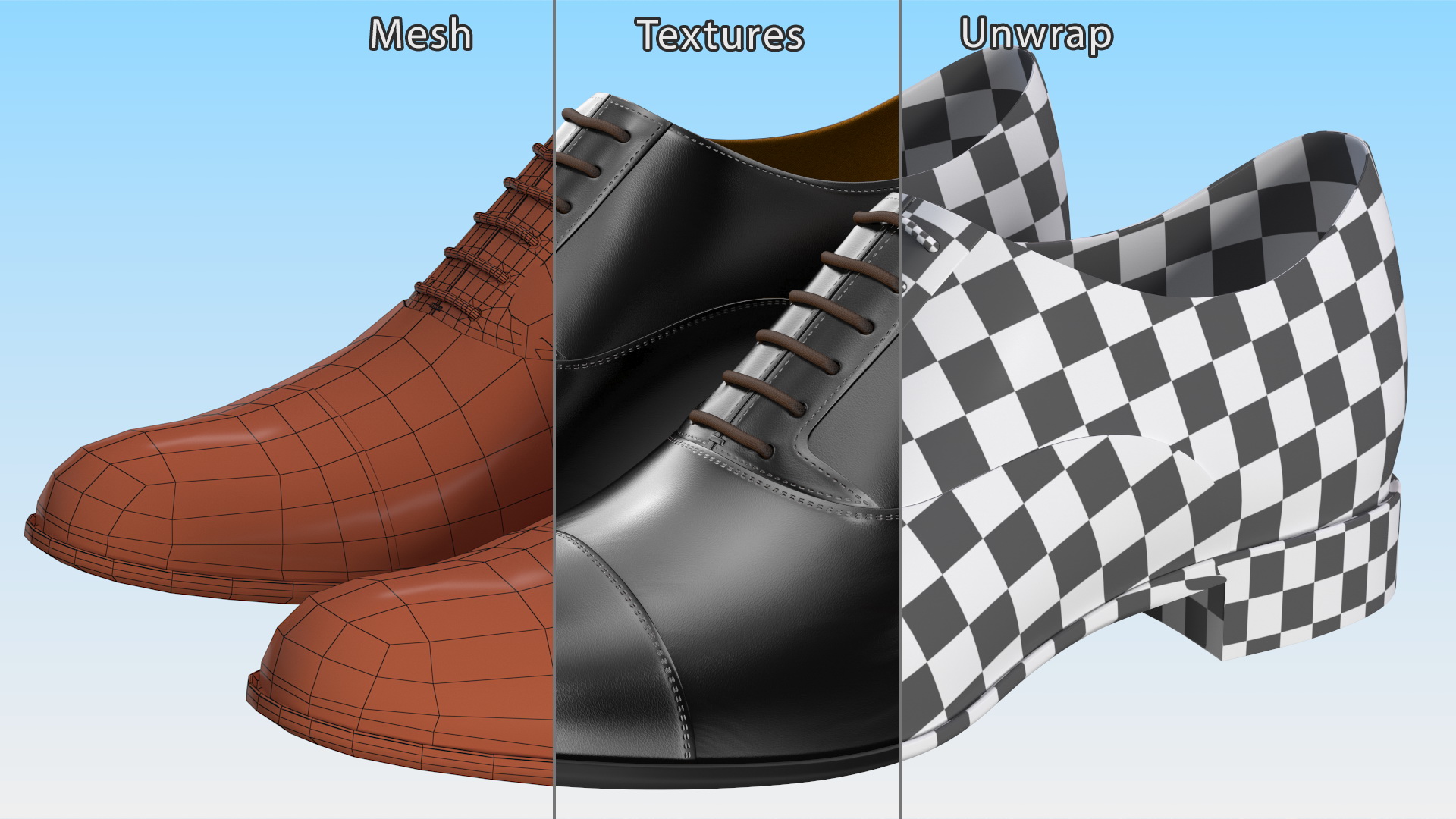 3D model Formal Shoes For Men