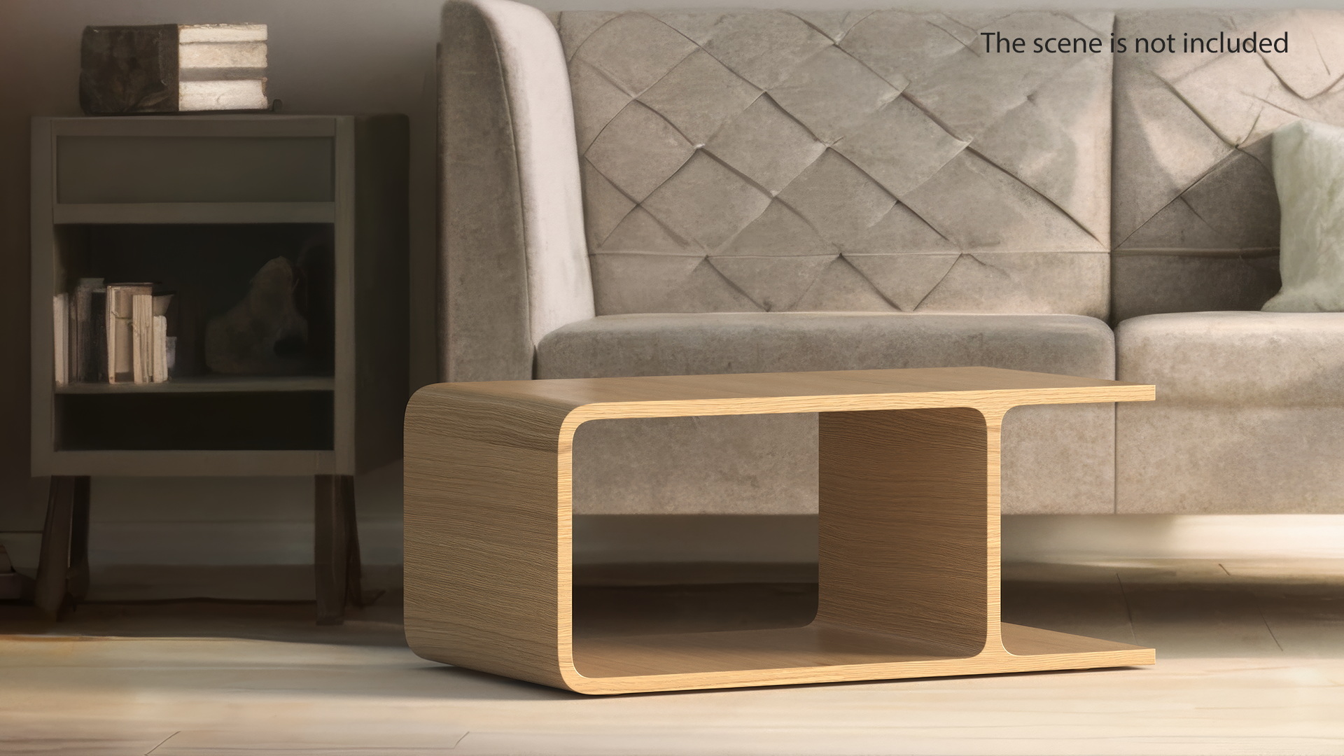 Contemporary Bedside Table for 3D Print 3D model