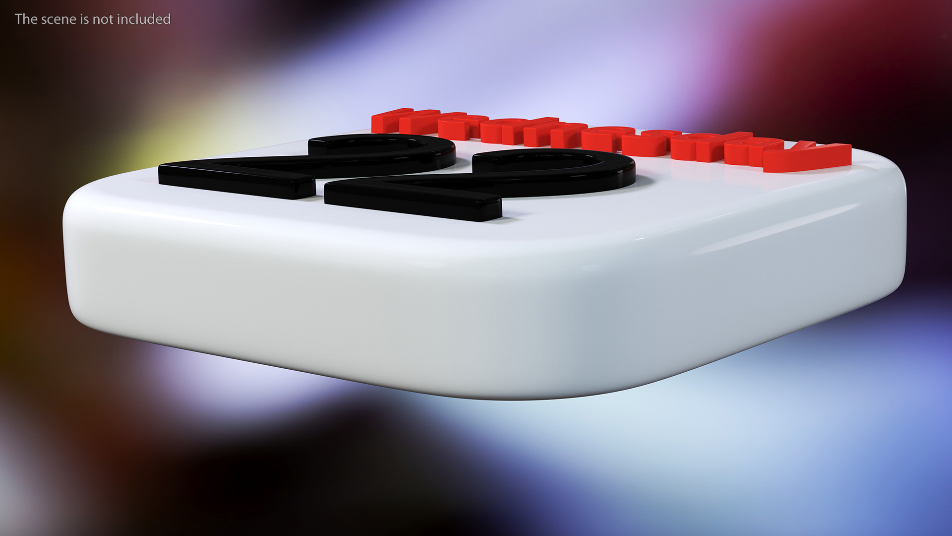 iPhone iOS Calendar Icon 3D model