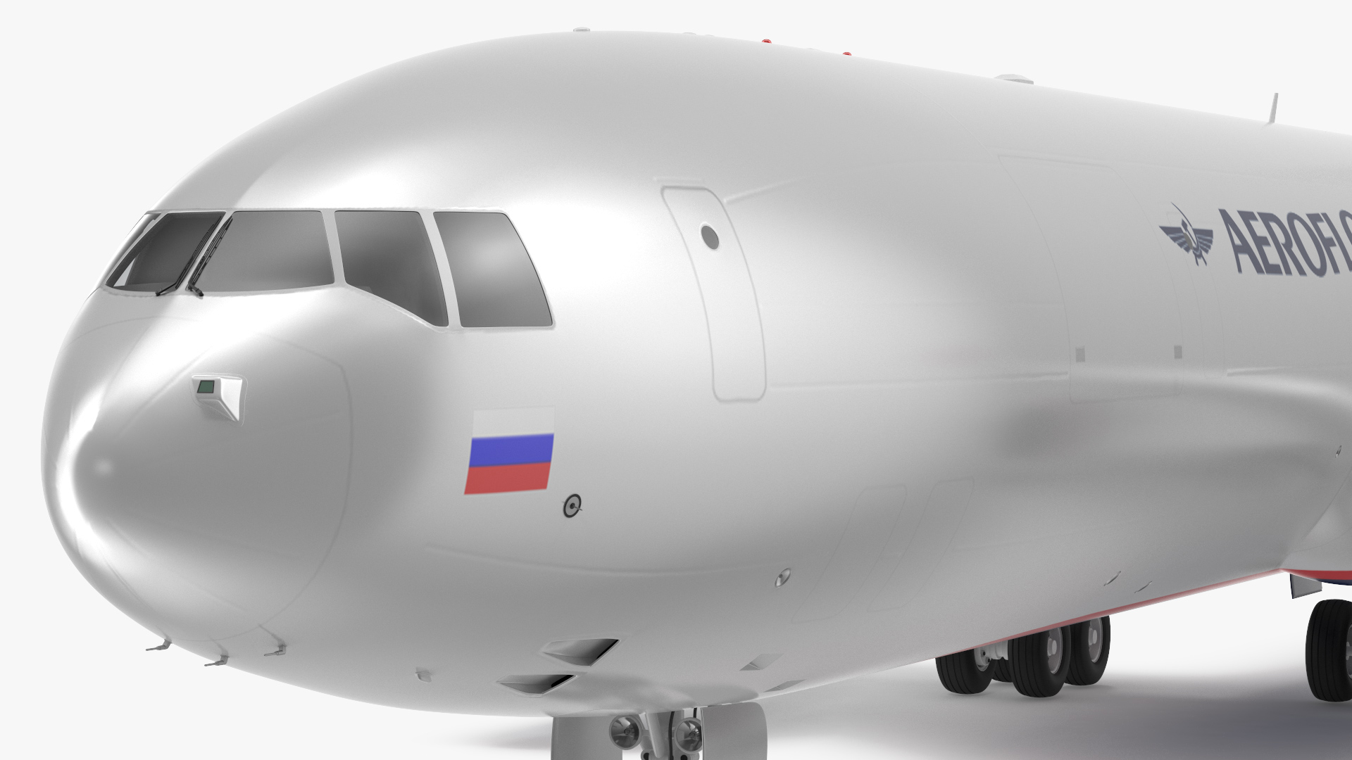 3D model McDonnell Douglas MD11 Tri Jet Airliner Aeroflot Rigged