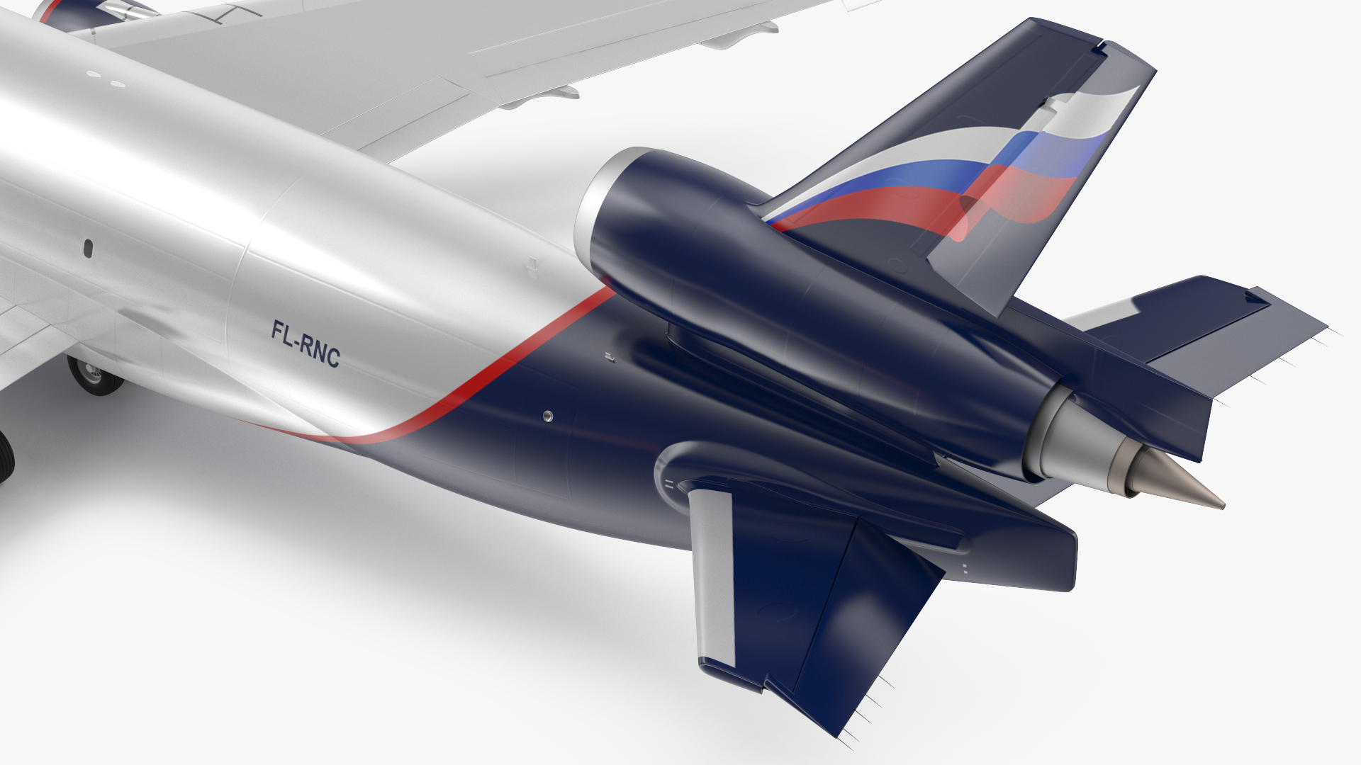 3D model McDonnell Douglas MD11 Tri Jet Airliner Aeroflot Rigged