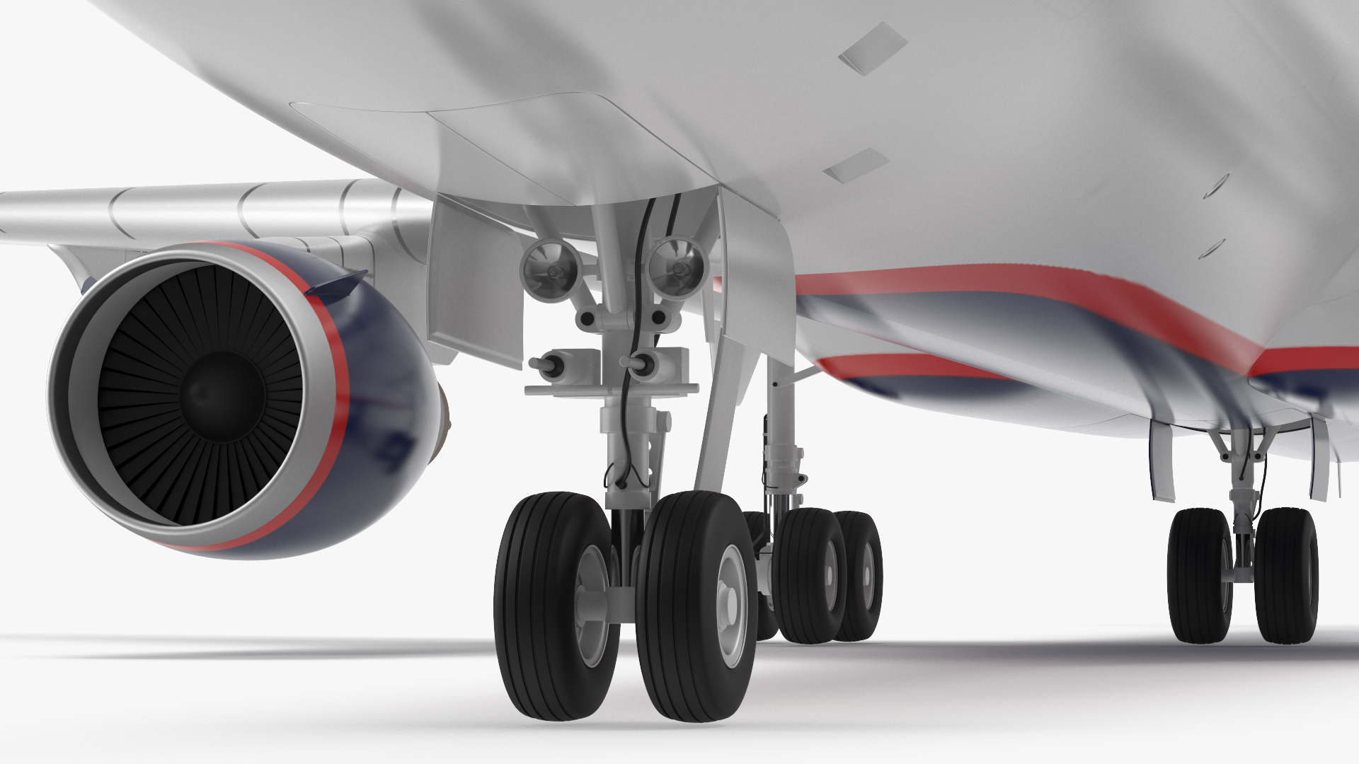 3D model McDonnell Douglas MD11 Tri Jet Airliner Aeroflot Rigged