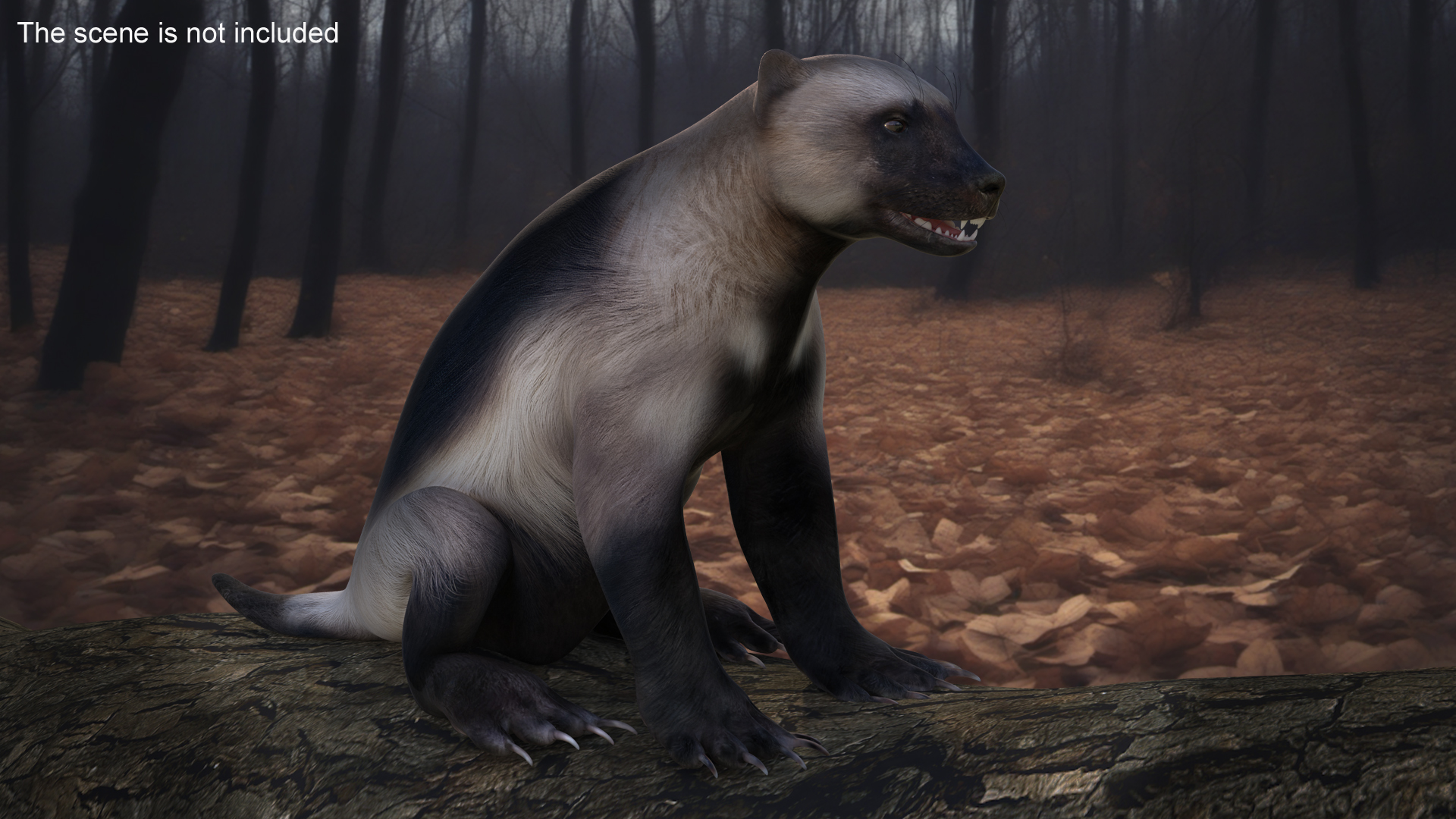Wolverine Light Color Sitting Pose 3D model