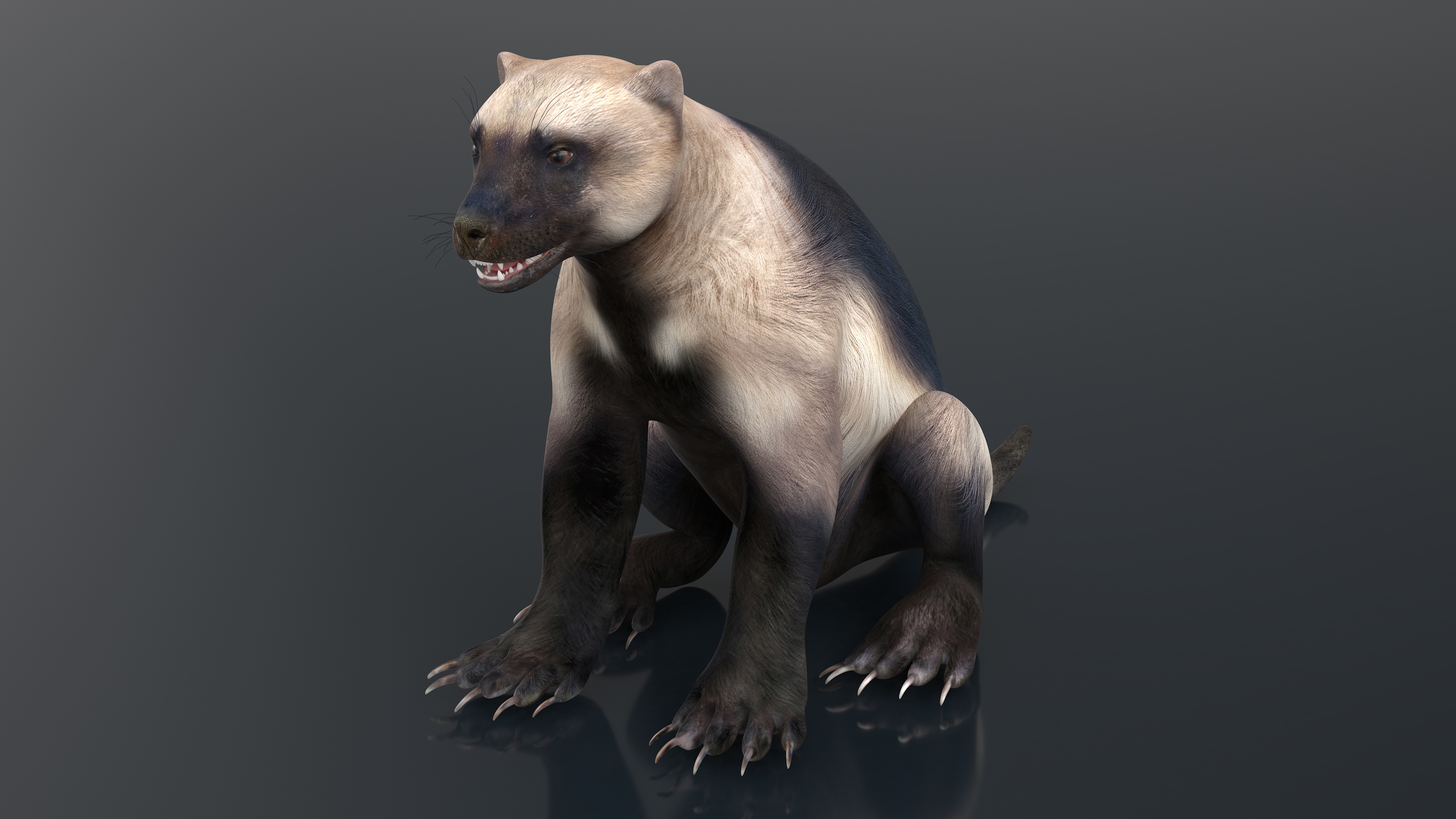 Wolverine Light Color Sitting Pose 3D model