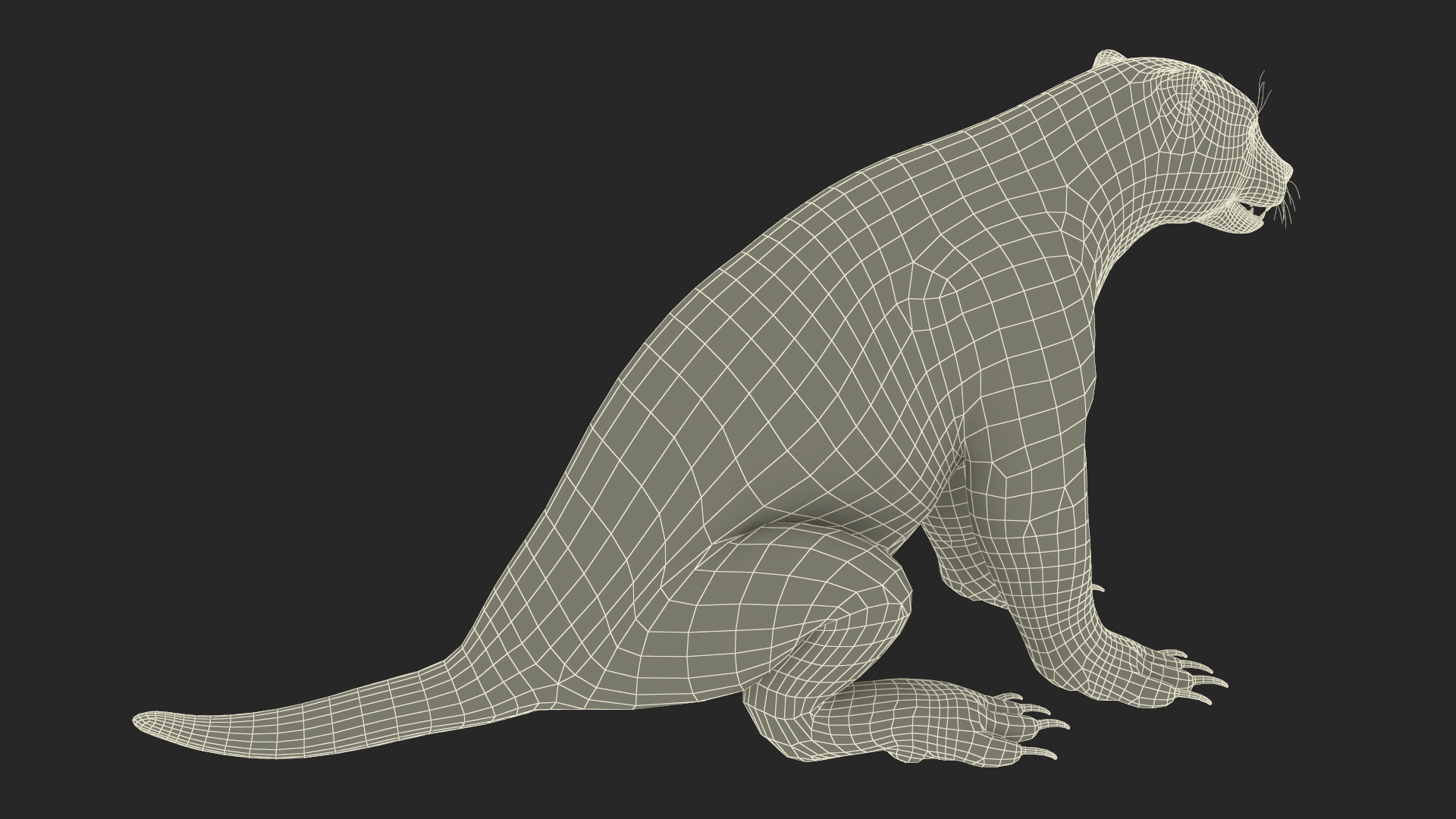 Wolverine Light Color Sitting Pose 3D model
