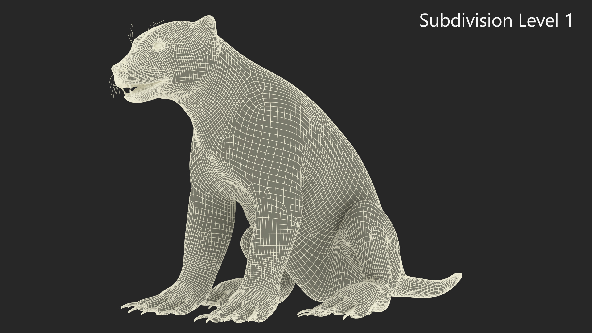 Wolverine Light Color Sitting Pose 3D model