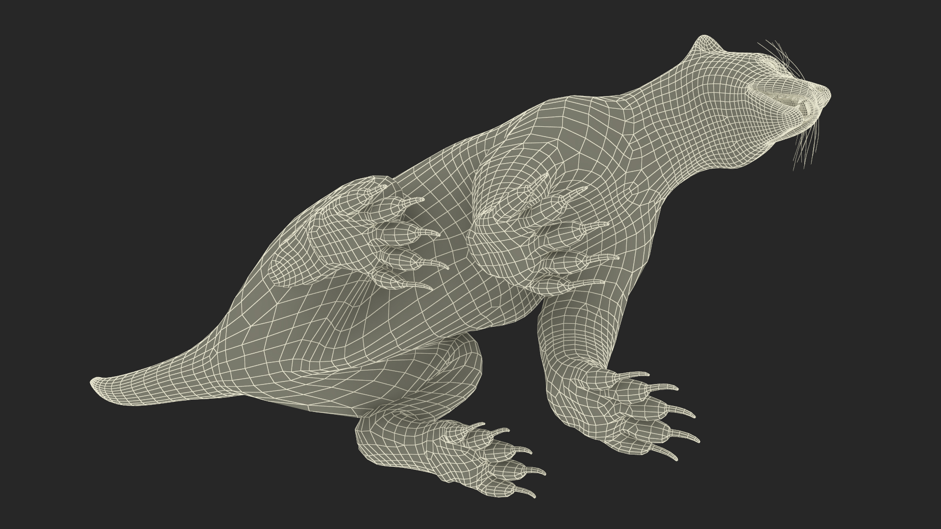 Wolverine Light Color Sitting Pose 3D model
