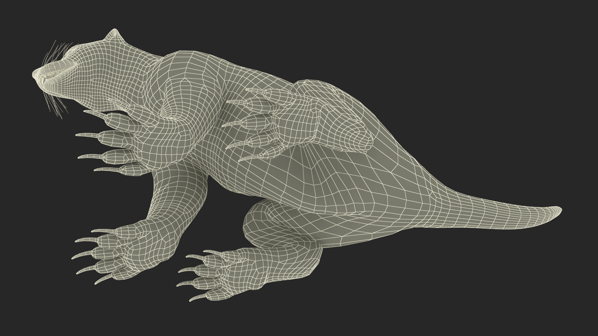 Wolverine Light Color Sitting Pose 3D model