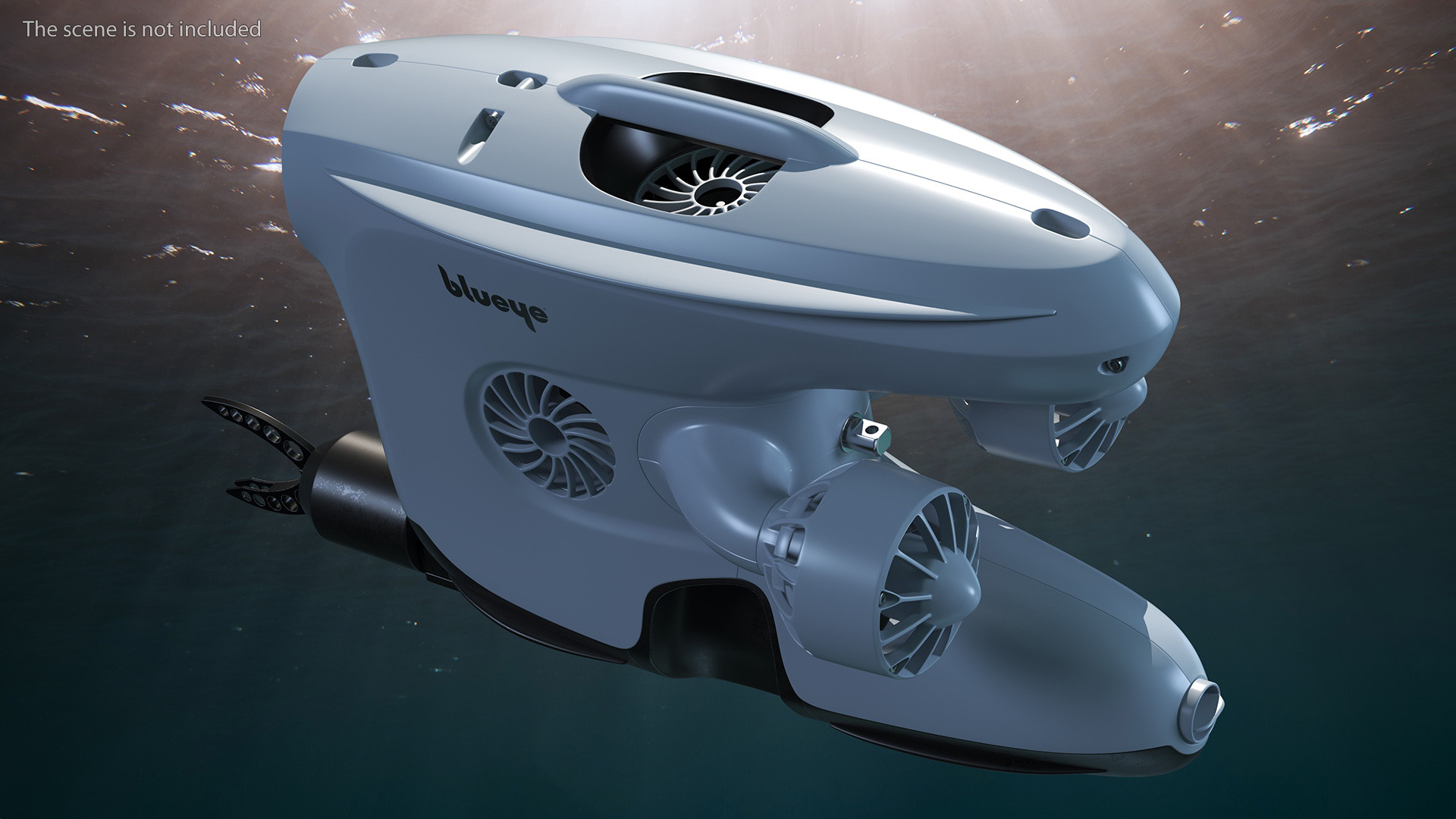 3D Blueye X3 Underwater Drone with Gripper Rigged