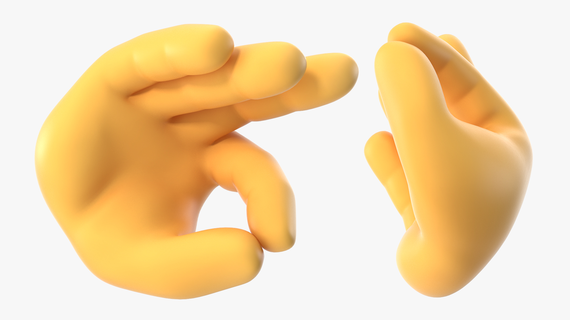 3D OK Hand Emoji model