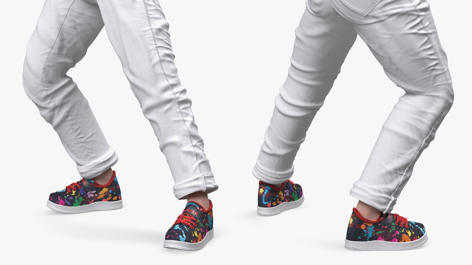 Child Boy Street Style Pose 3D