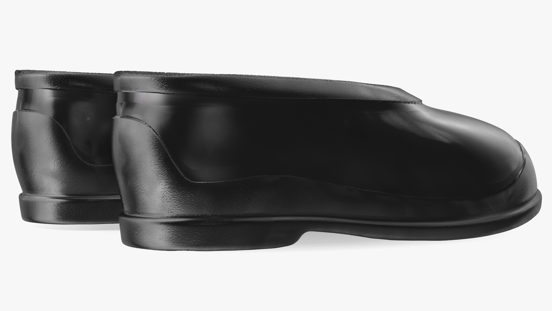 Rubber Waterproof Galoshes Black 3D
