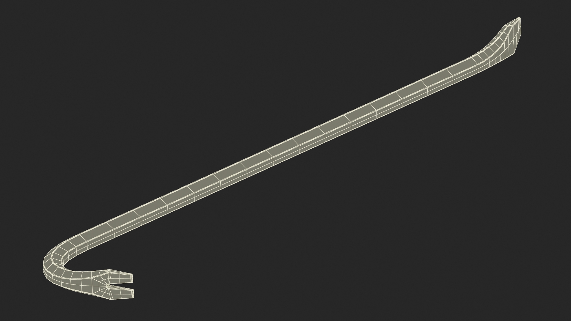 Crowbar Black Metal 3D model
