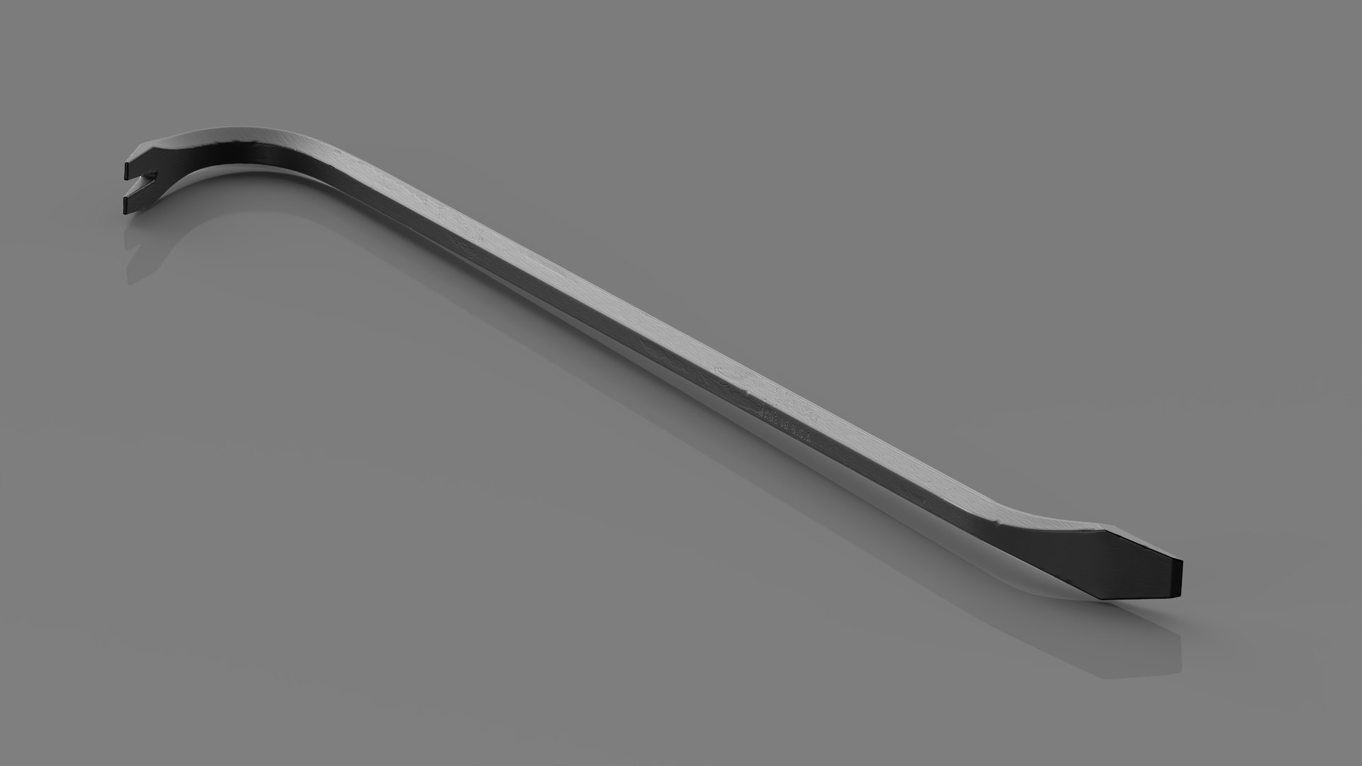 Crowbar Black Metal 3D model