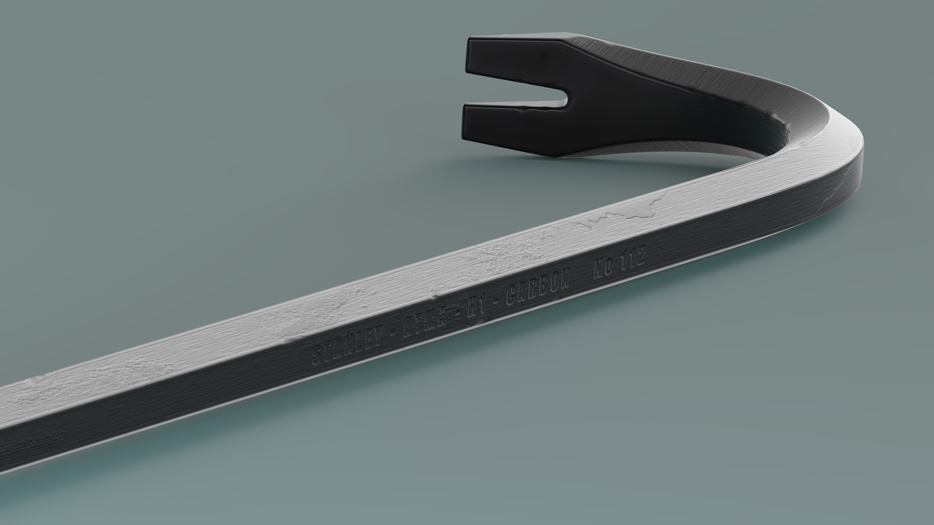 Crowbar Black Metal 3D model