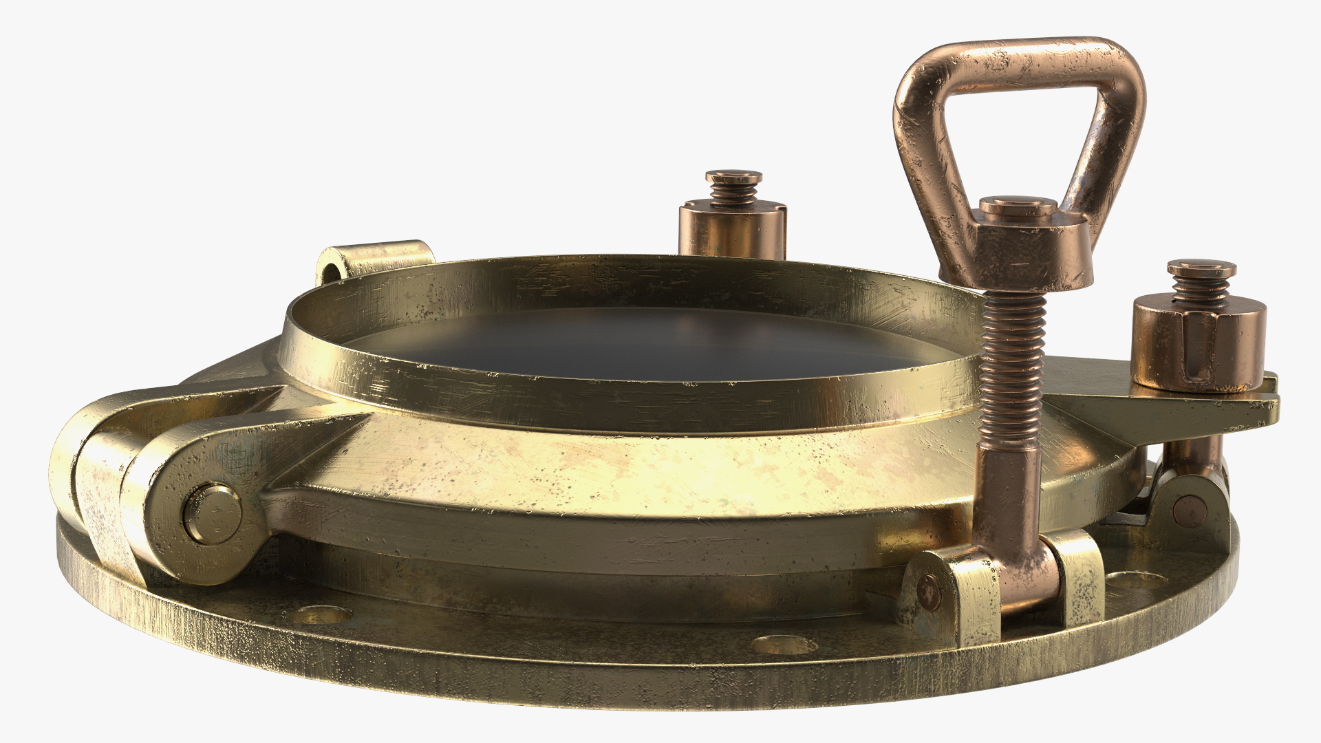 Vintage Ship Porthole Brass 3D