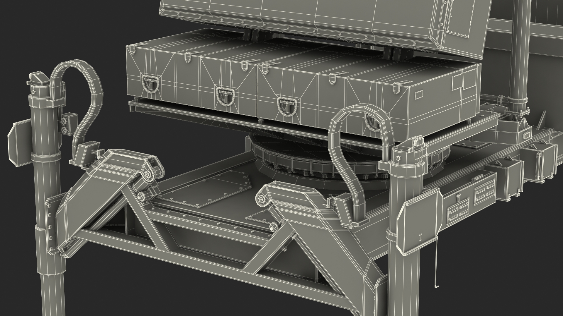 3D ELTA ELM 2084 Multi Mission Radar model