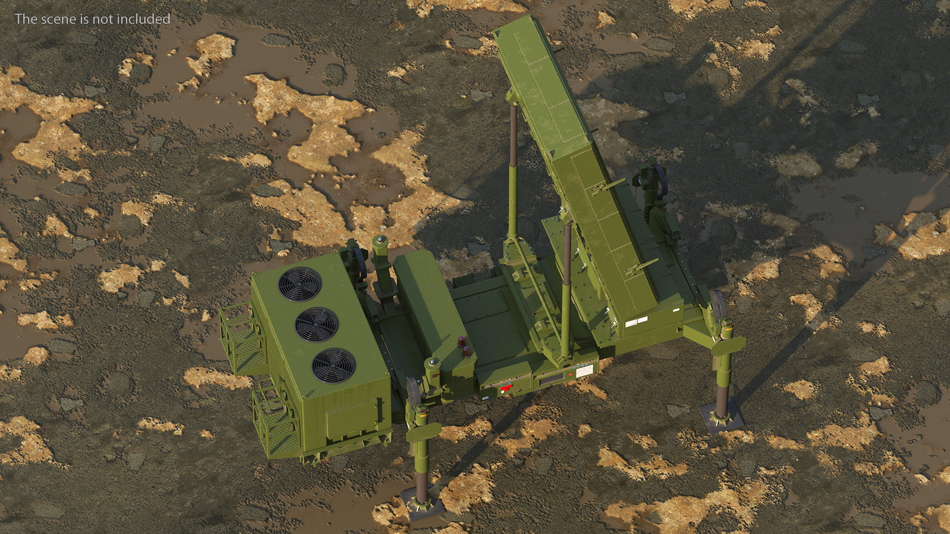 3D ELTA ELM 2084 Multi Mission Radar model