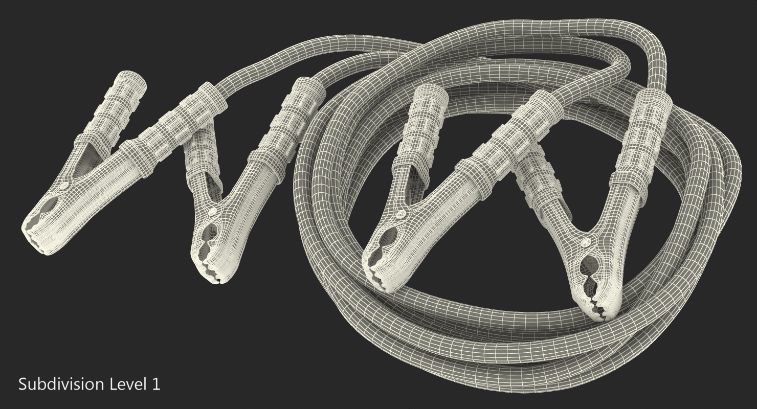 3D Heavy Duty Four Gauge Booster Cables