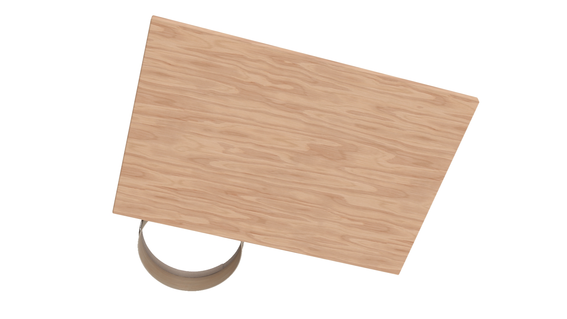3D Fresh Raw Dough on Wooden Board and Sieve