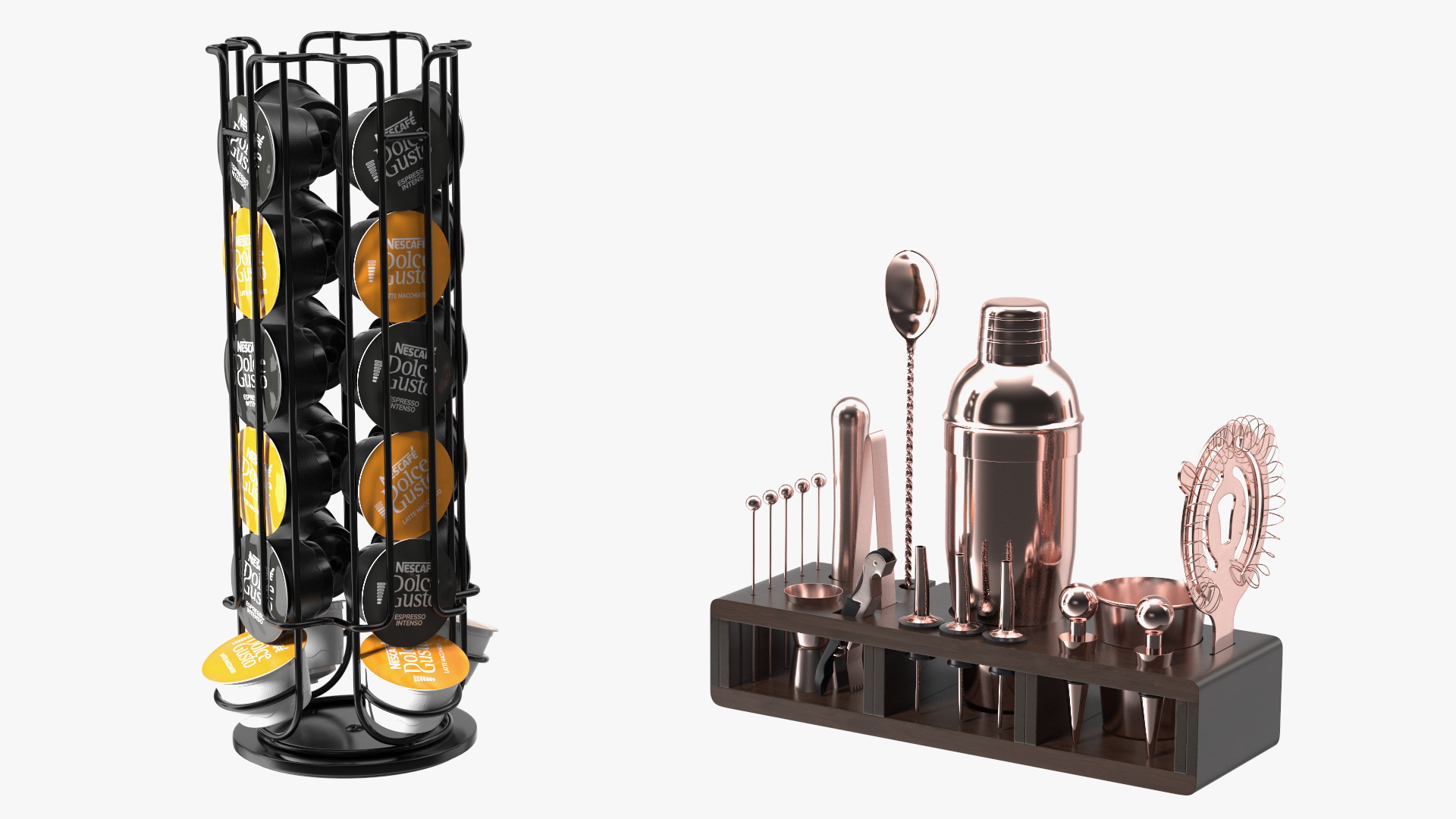 Modern Home Bar Furniture Set 3D model