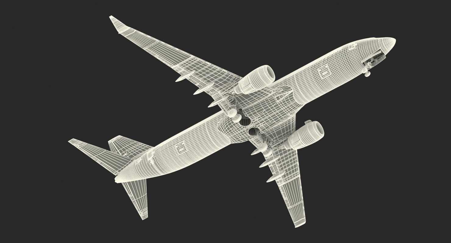 3D Boeing 737 800 with Interior American Airlines