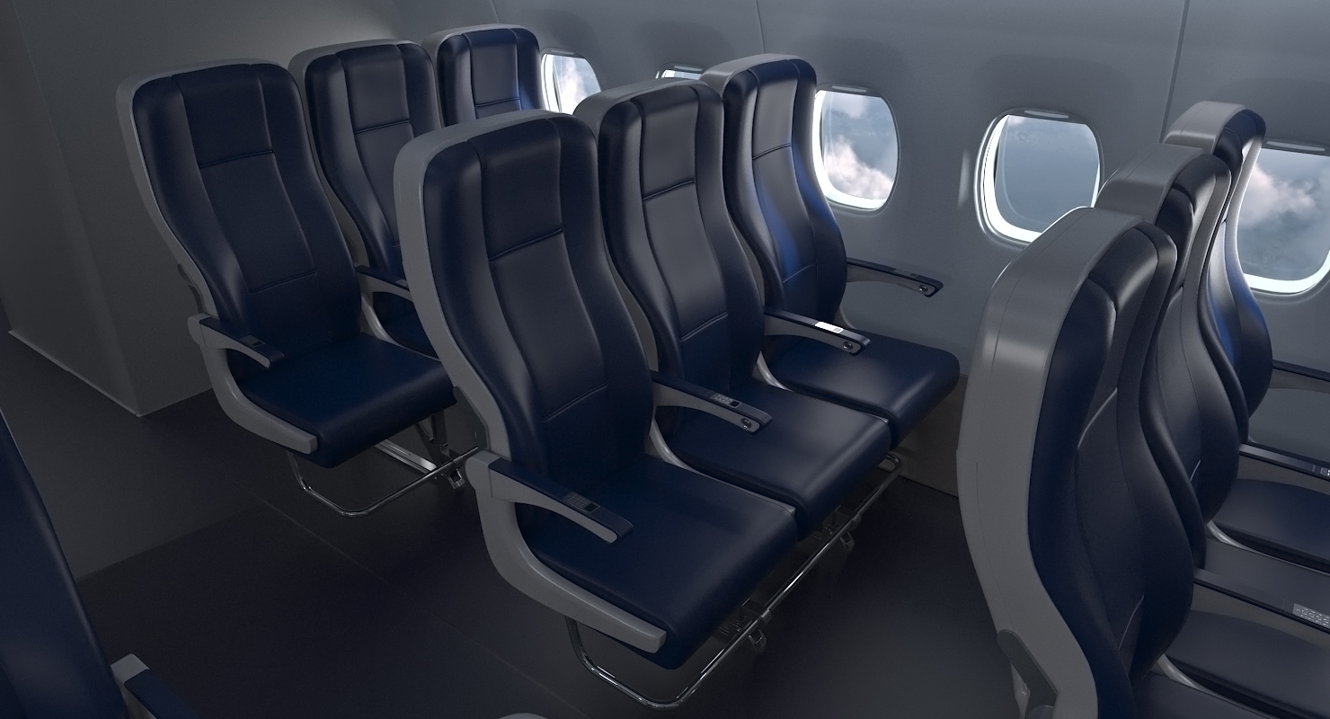 3D Boeing 737 800 with Interior American Airlines