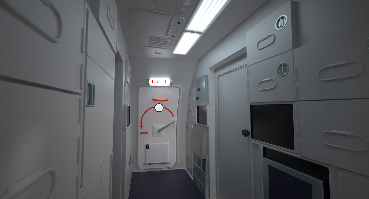 3D Boeing 737 800 with Interior American Airlines