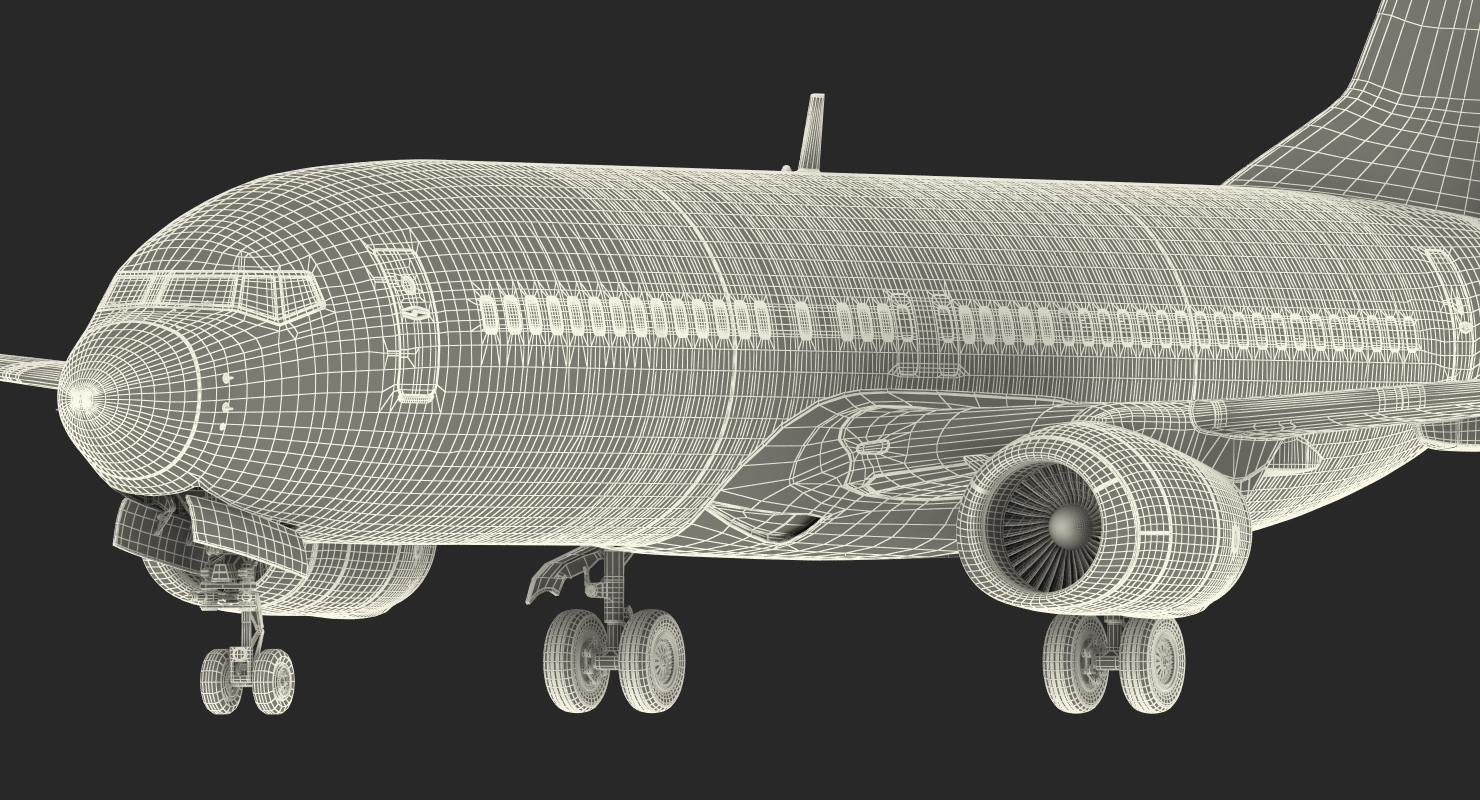 3D Boeing 737 800 with Interior American Airlines