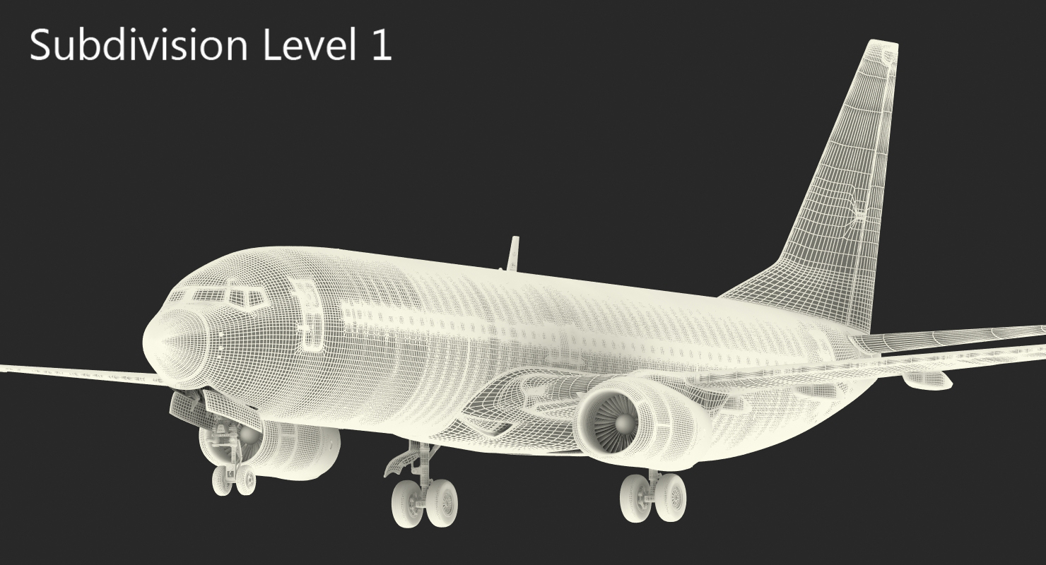 3D Boeing 737 800 with Interior American Airlines
