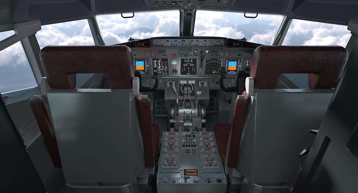 3D Boeing 737 800 with Interior American Airlines